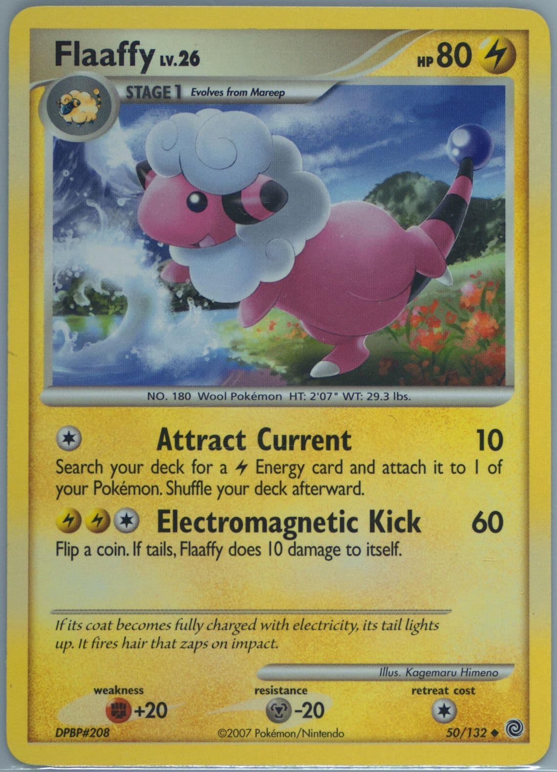 Flaaffy (50) 2007 Pokemon Diamond & Pearl Secret Wonders