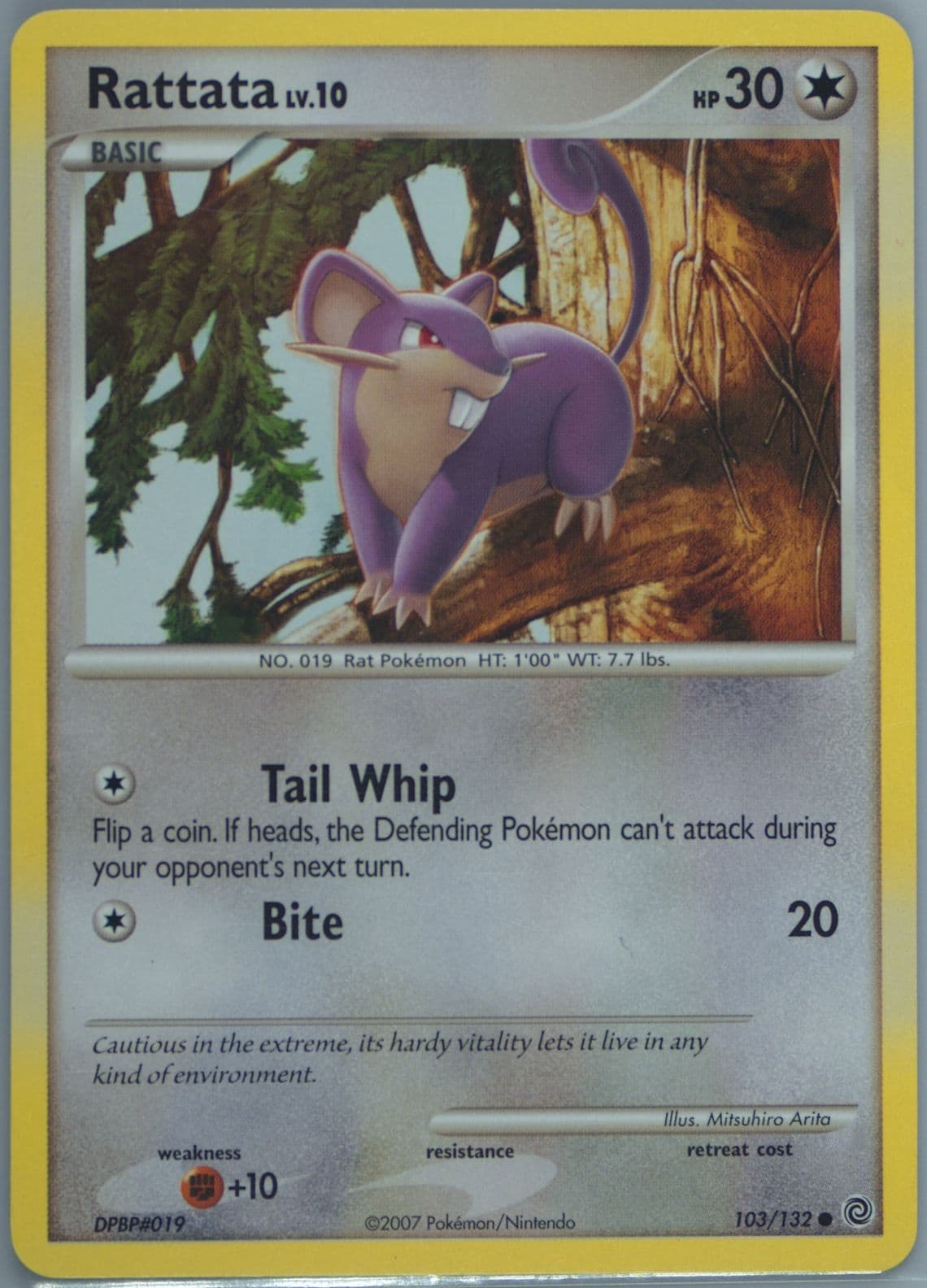 Rattata (103) 2007 Pokemon Diamond & Pearl Secret Wonders