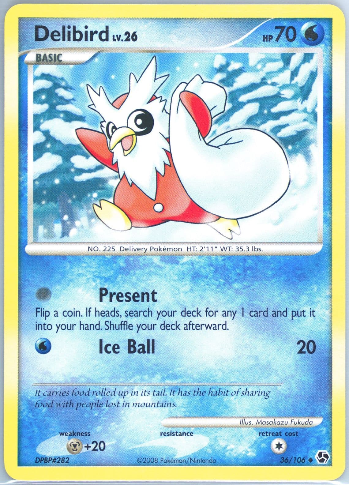 Delibird (36) 2008 Pokemon Diamond & Pearl Great Encounters