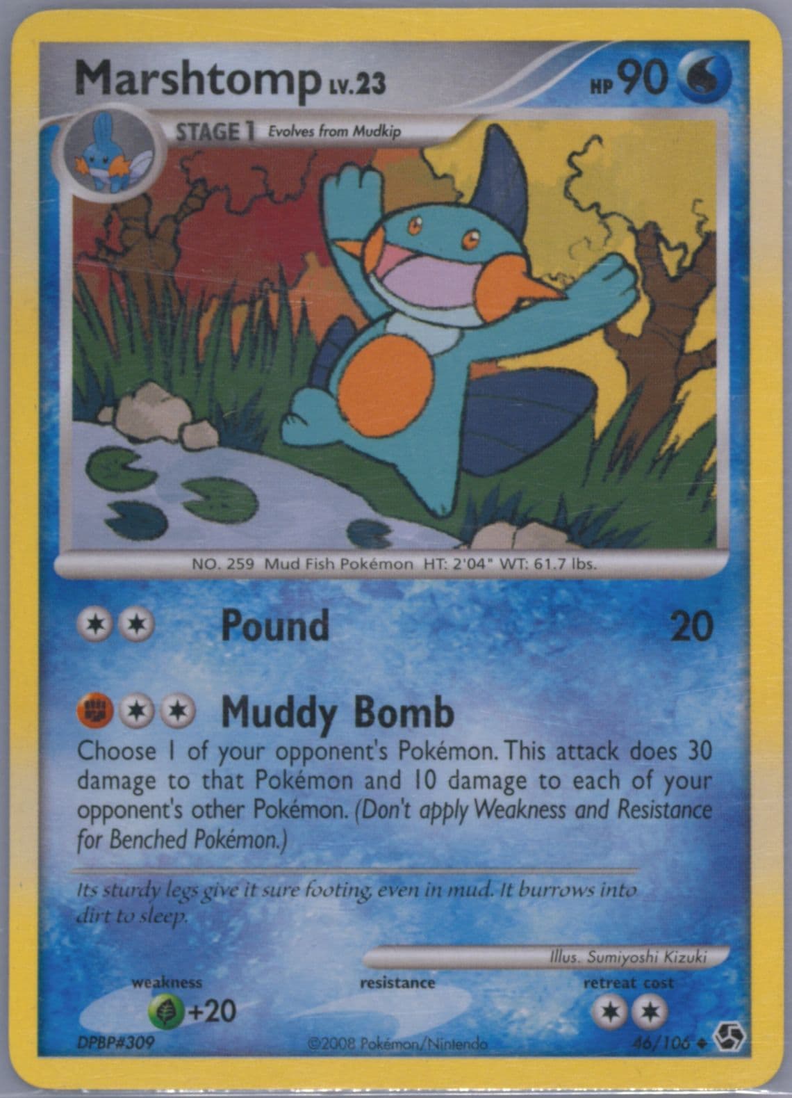 Marshtomp (46) 2008 Pokemon Diamond & Pearl Great Encounters