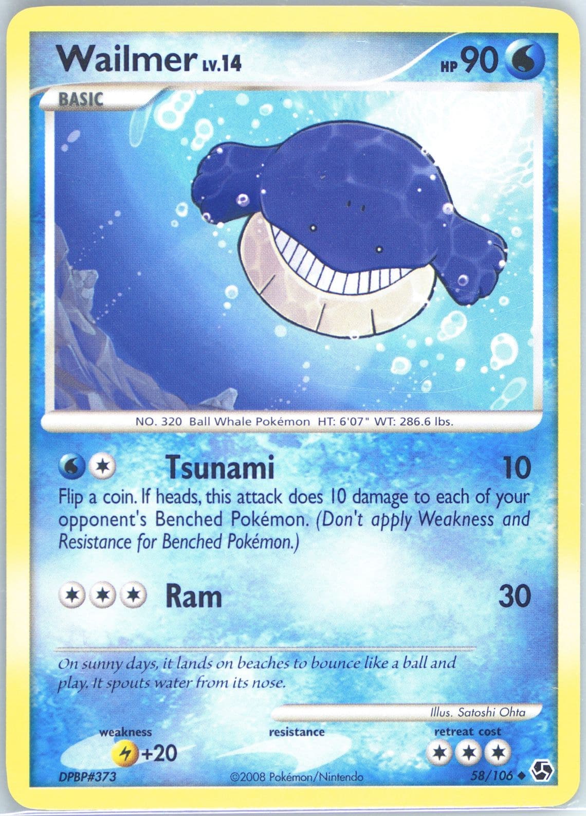 Wailmer (58) 2008 Pokemon Diamond & Pearl Great Encounters