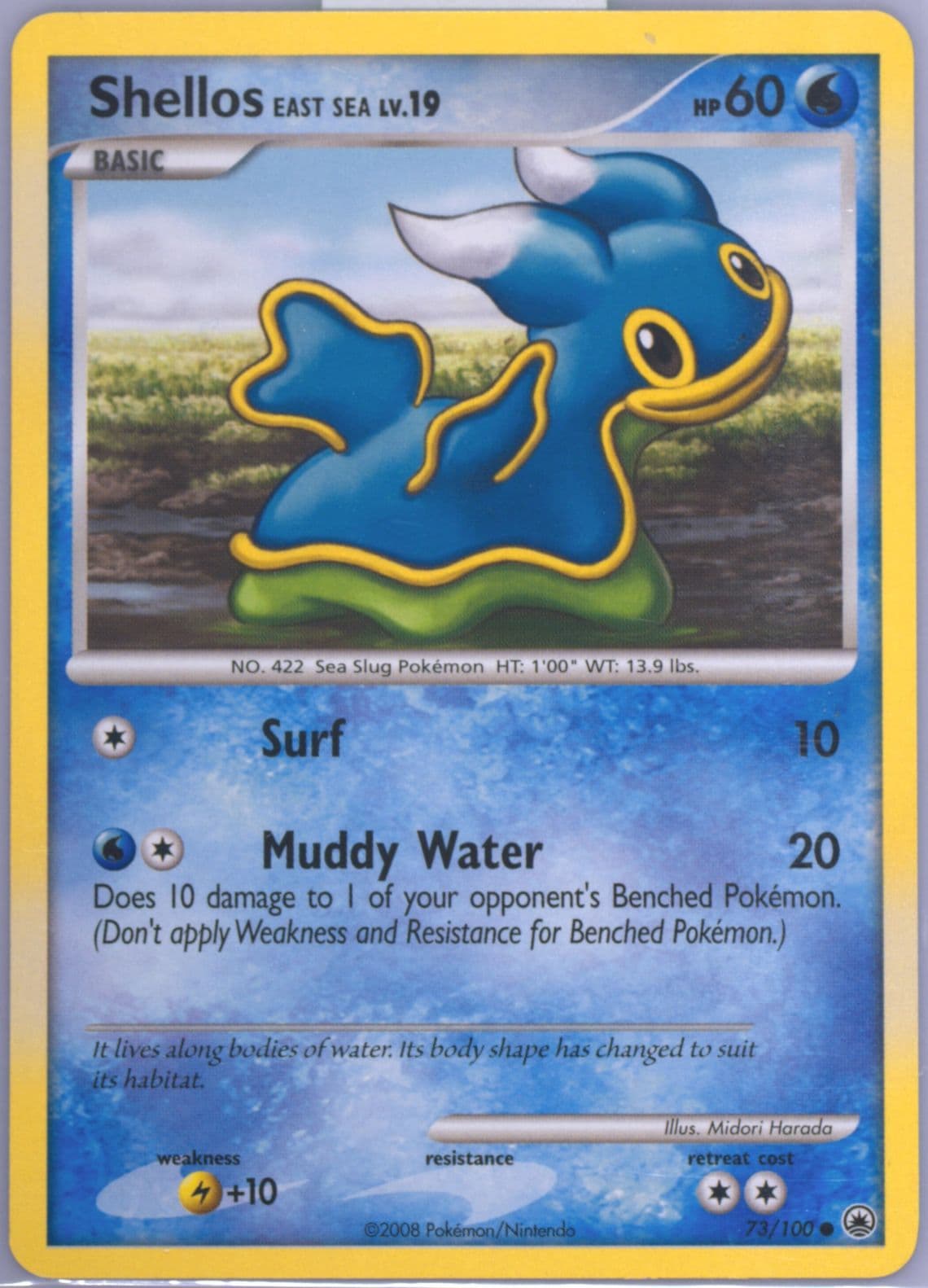 Shellos (East Sea) (73) 2008 Pokemon Diamond & Pearl Majestic Dawn