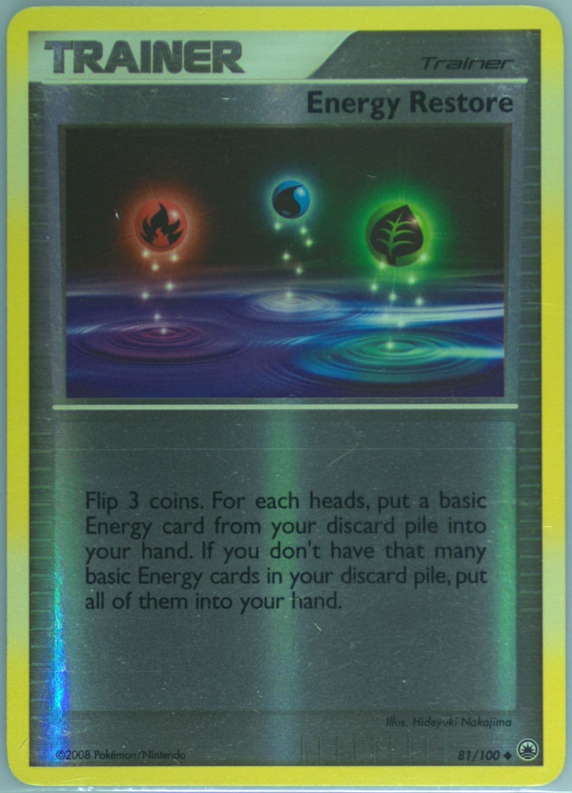 Energy Restore-Reverse Foil (81) 2008 Pokemon Diamond & Pearl Majestic Dawn