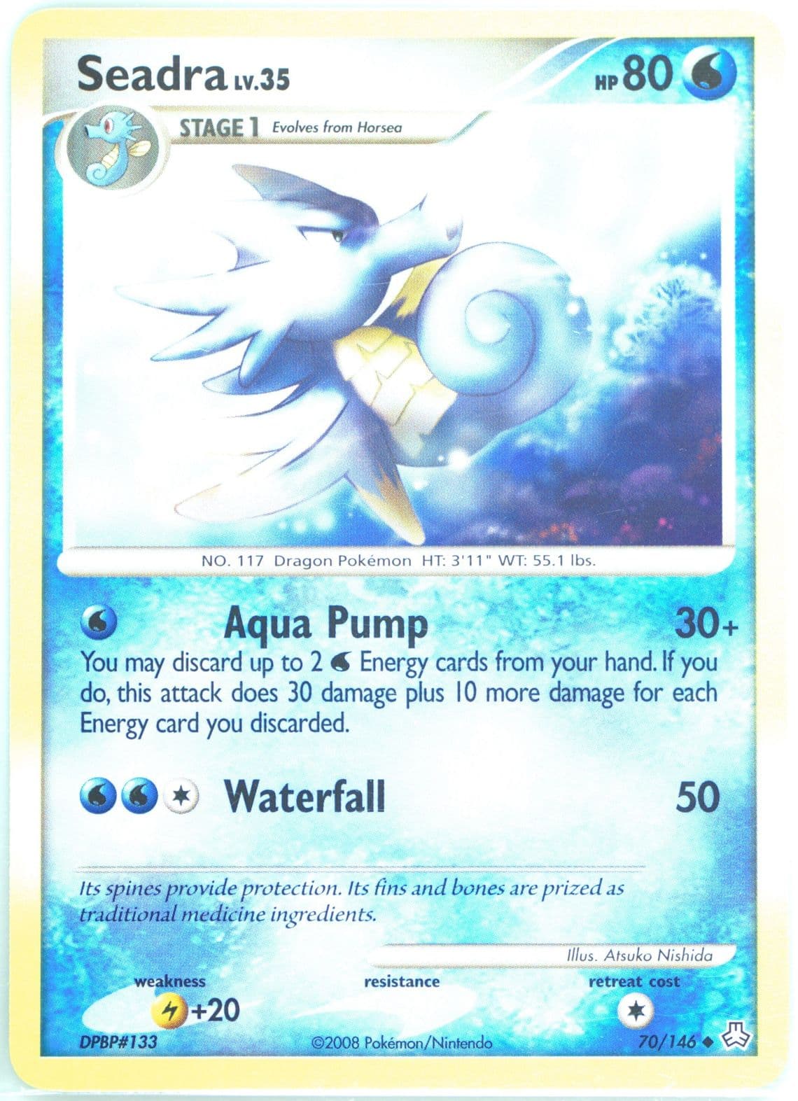 Seadra (70) 2008 Pokemon Diamond & Pearl Legends Awakened