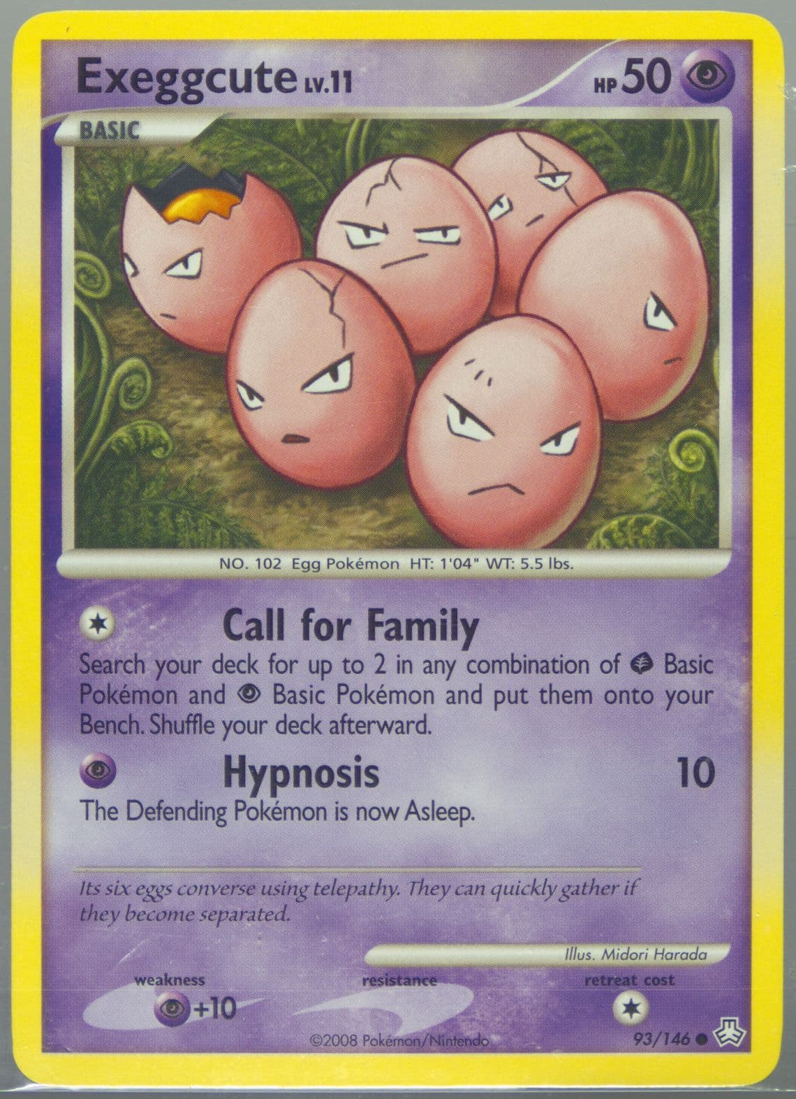 Exeggcute (93) 2008 Pokemon Diamond & Pearl Legends Awakened