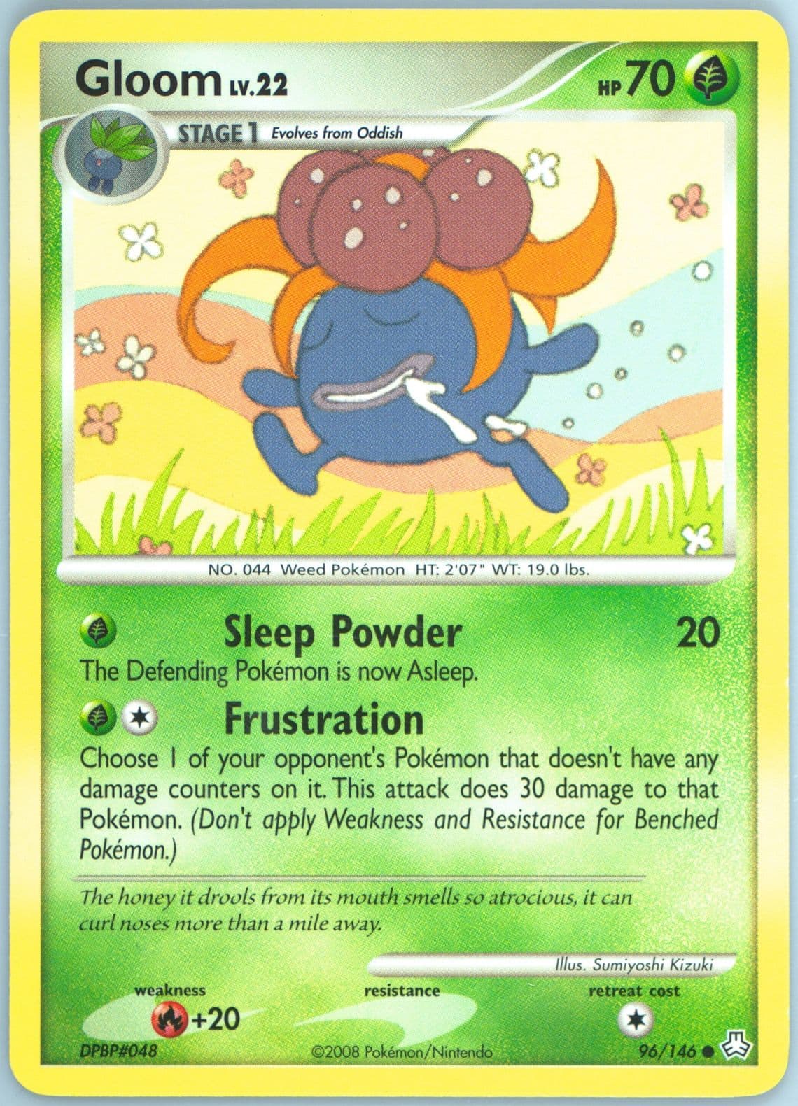 Gloom (96) 2008 Pokemon Diamond & Pearl Legends Awakened