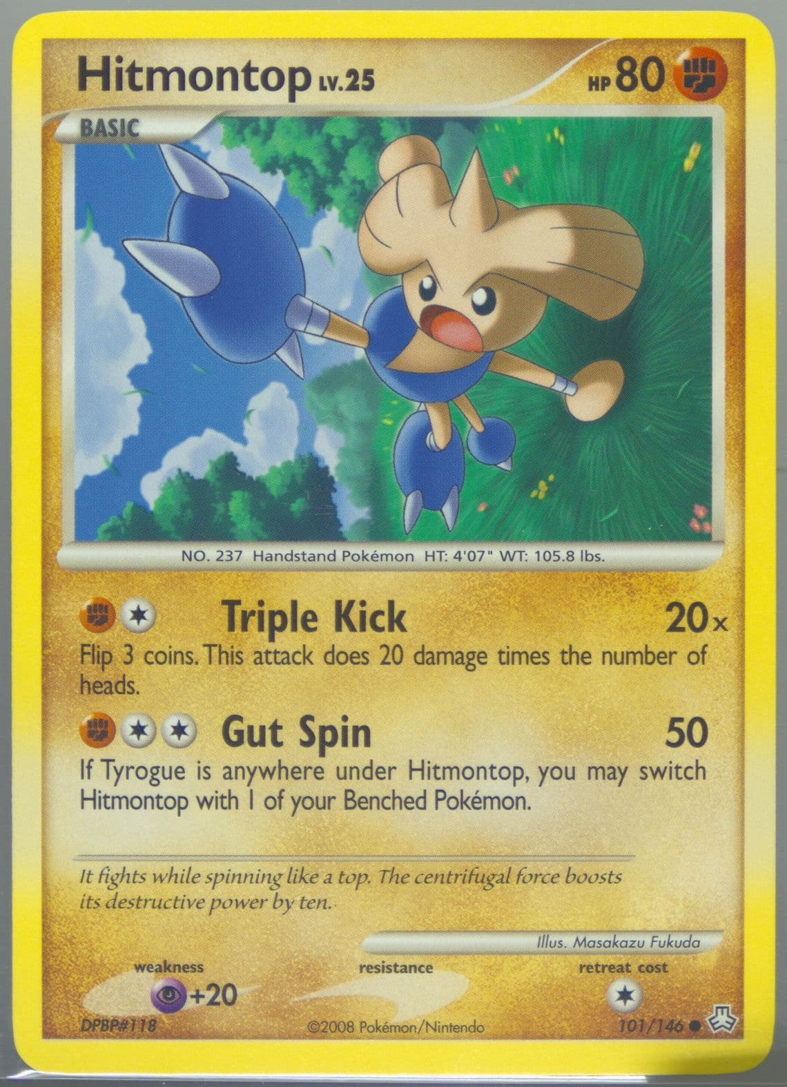 Hitmontop (101) 2008 Pokemon Diamond & Pearl Legends Awakened
