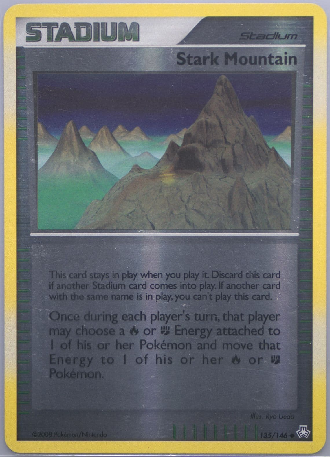 Stark Mountain-Reverse Foil (135) 2008 Pokemon Diamond & Pearl Legends Awakened