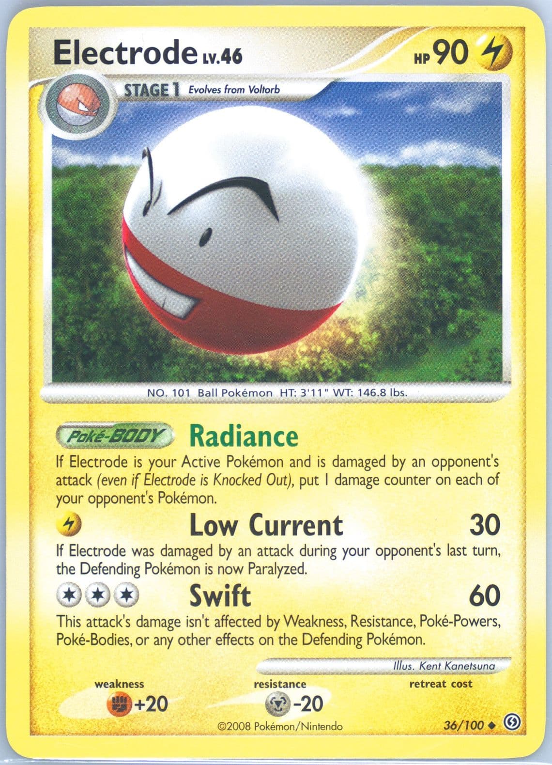 Electrode (36) 2008 Pokemon Diamond & Pearl Stormfront