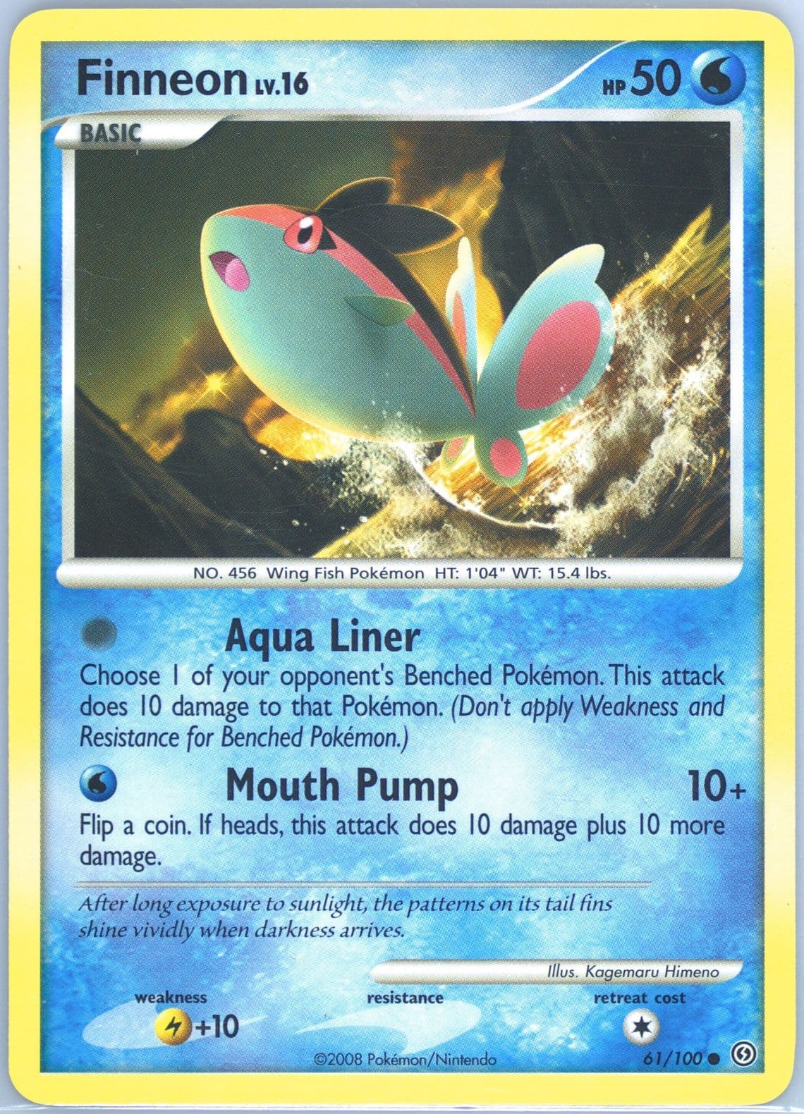 Finneon (61) 2008 Pokemon Diamond & Pearl Stormfront