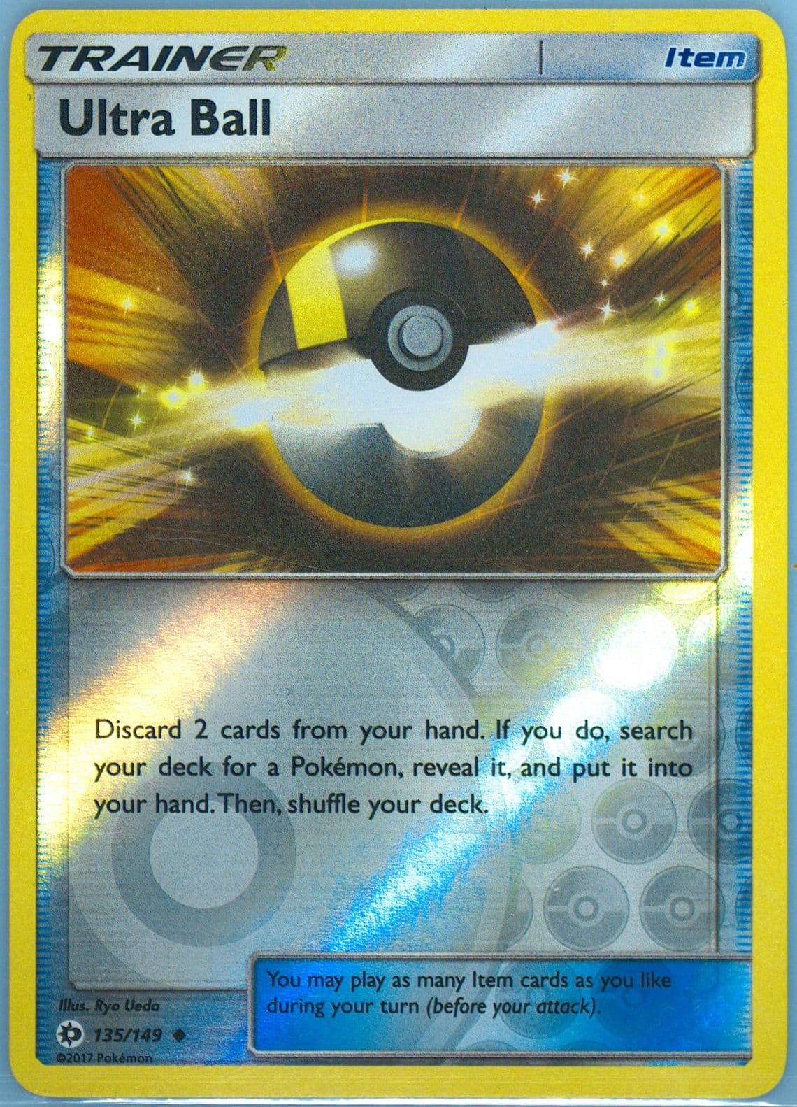 Ultra Ball-Reverse Foil (135) 2017 Pokemon Sun & Moon