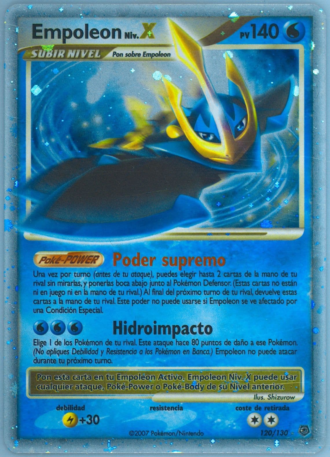 Empoleon Niv.X-Holo Spanish (120) 2007 Pokemon Diamond & Pearl