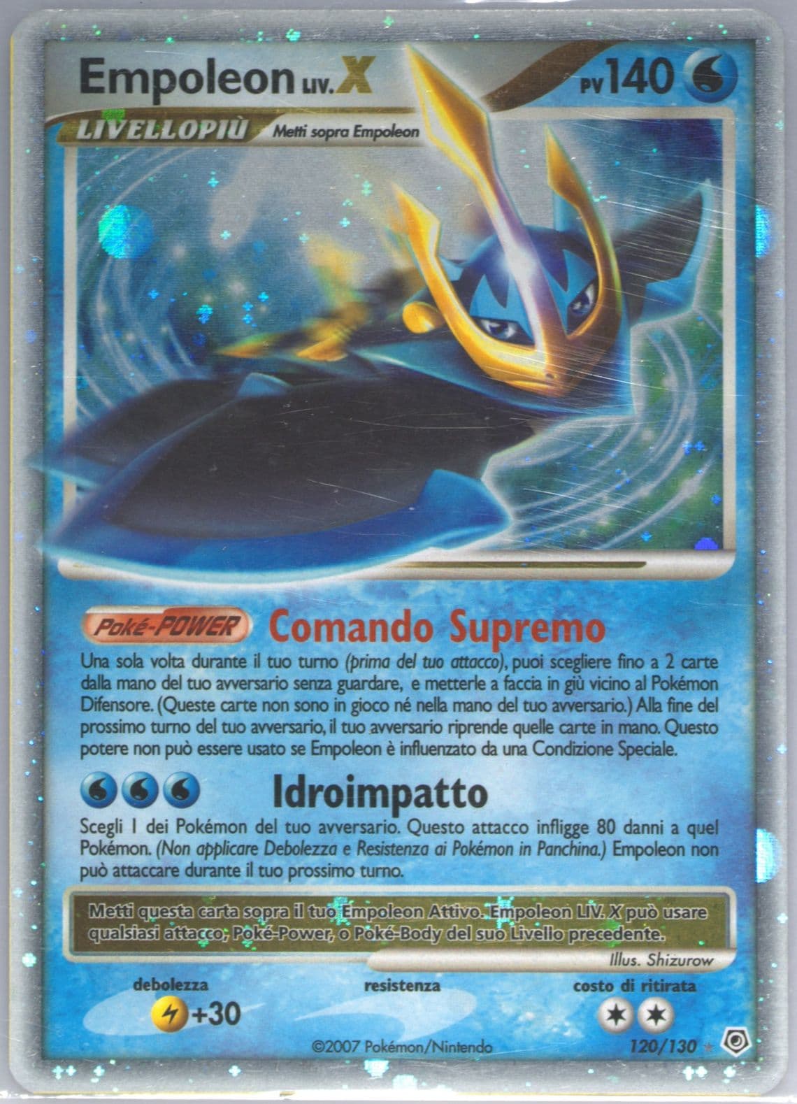 Empoleon LIV.X-Holo Italian (120) 2007 Pokemon Diamond & Pearl