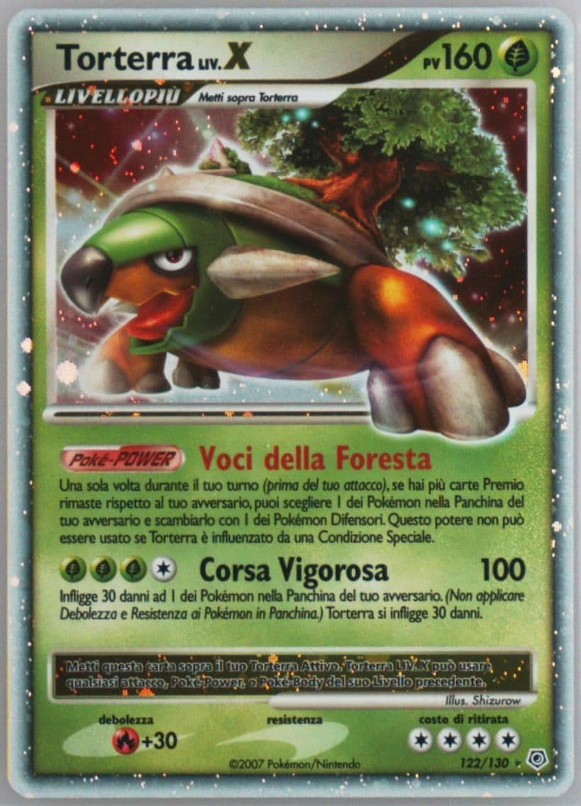 Torterra LIV.X-Holo Italian (122) 2007 Pokemon Diamond & Pearl