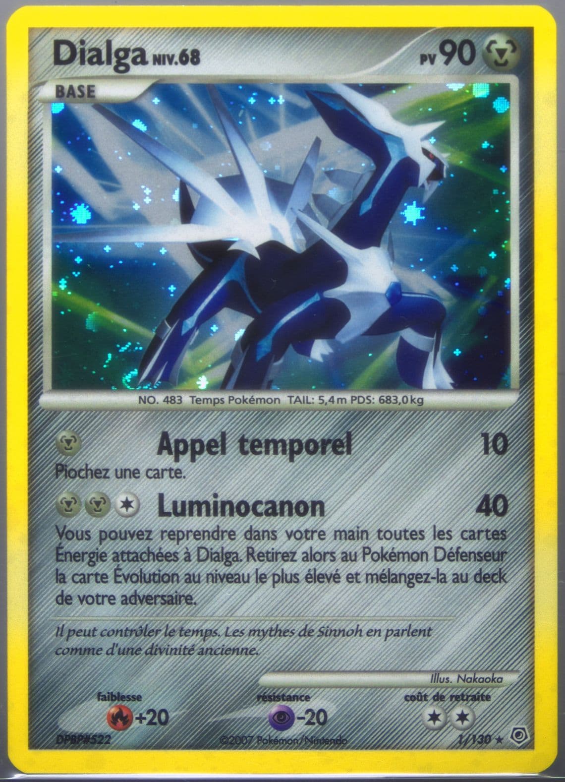 Dialga-Holo French (1) 2007 Pokemon Diamond & Pearl