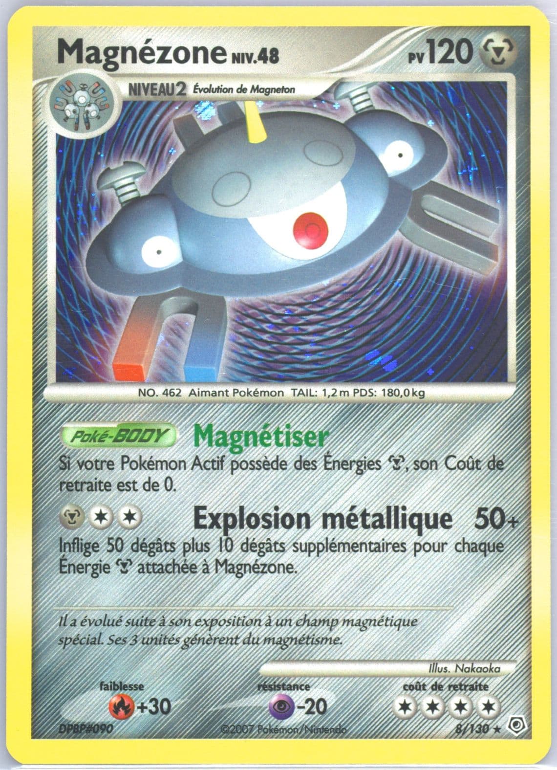 Magnezone-Holo French (8) 2007 Pokemon Diamond & Pearl