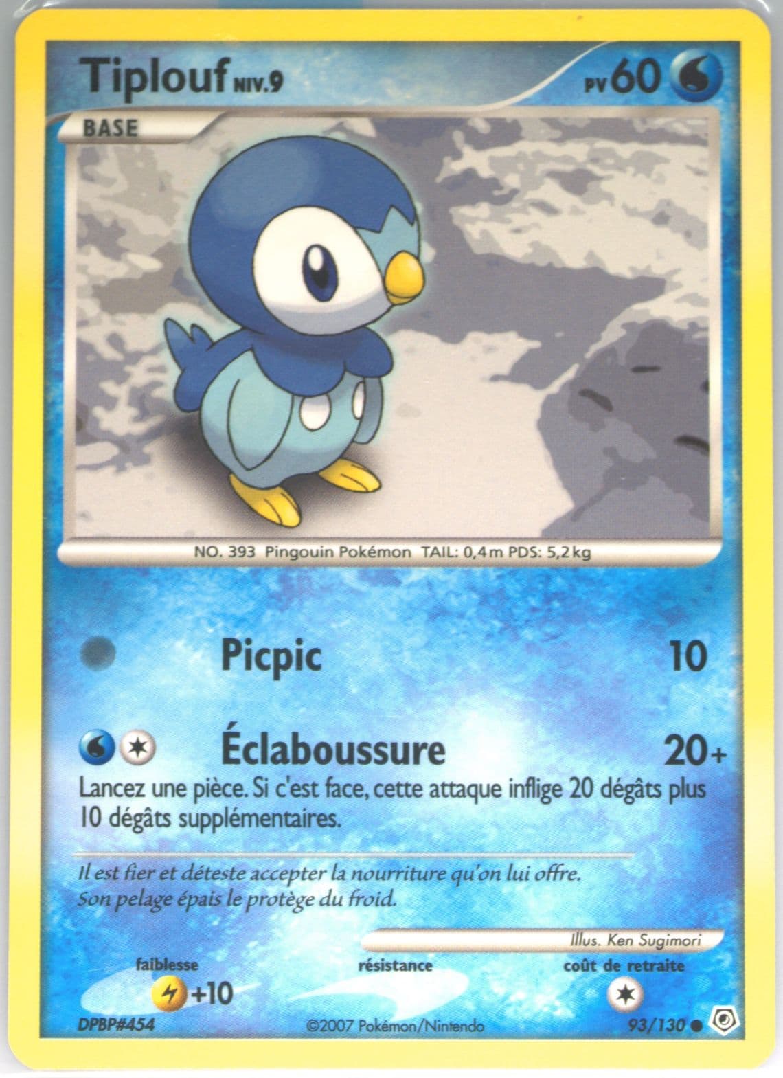 Tiplouf French (93) 2007 Pokemon Diamond & Pearl