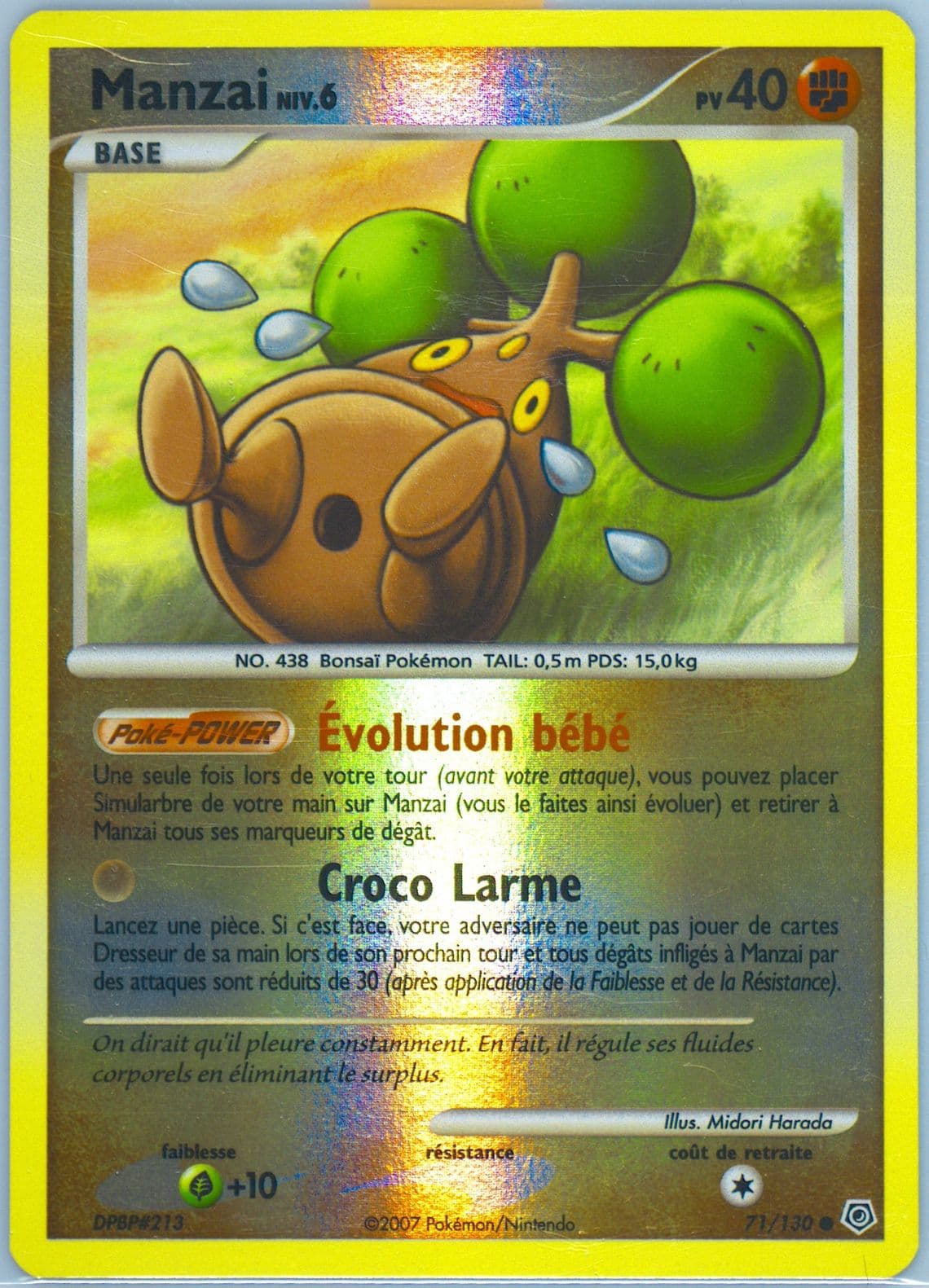 Manzai-Reverse Foil French (71) 2007 Pokemon Diamond & Pearl