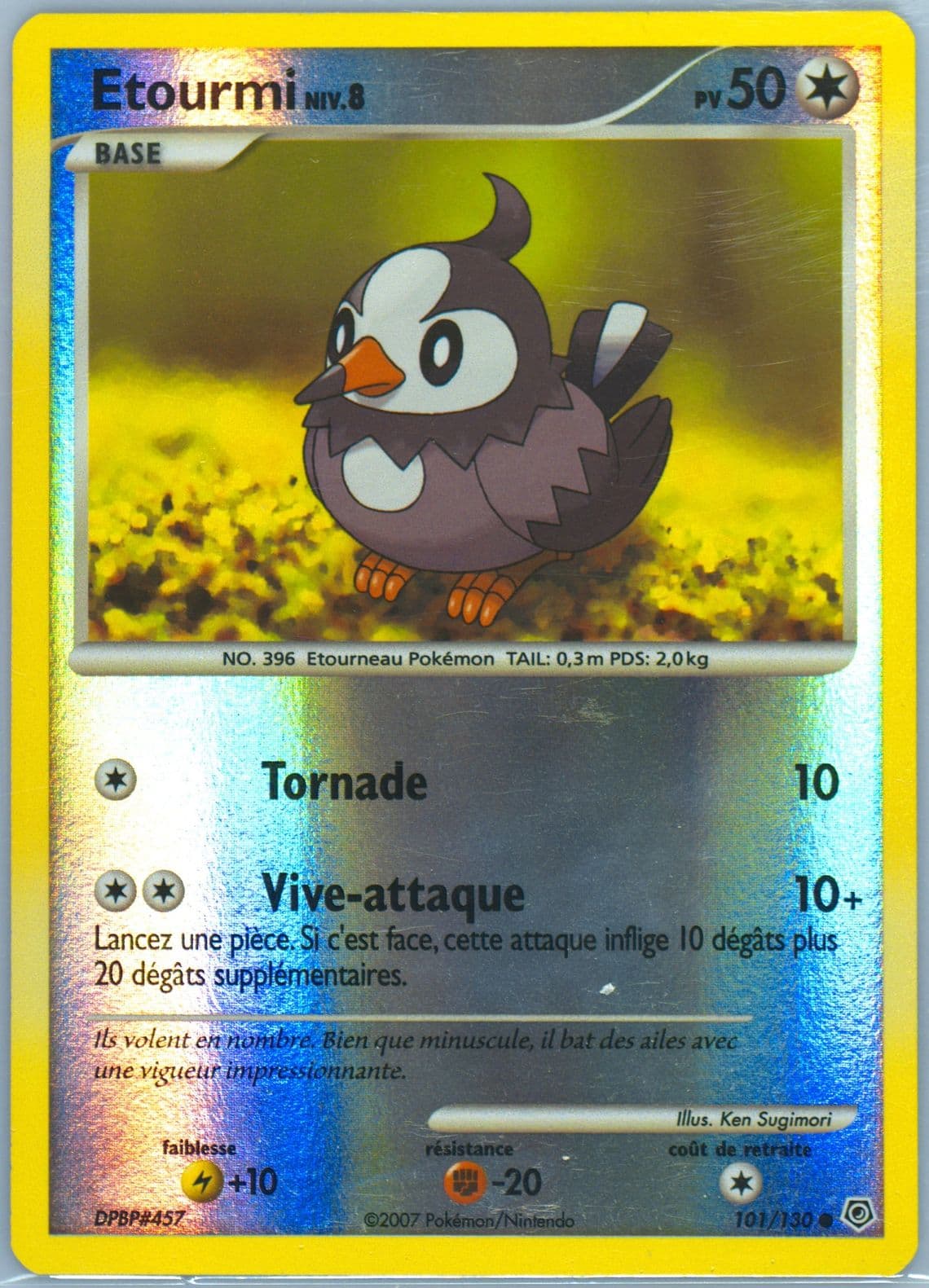 Etourmi-Reverse Foil French (101) 2007 Pokemon Diamond & Pearl