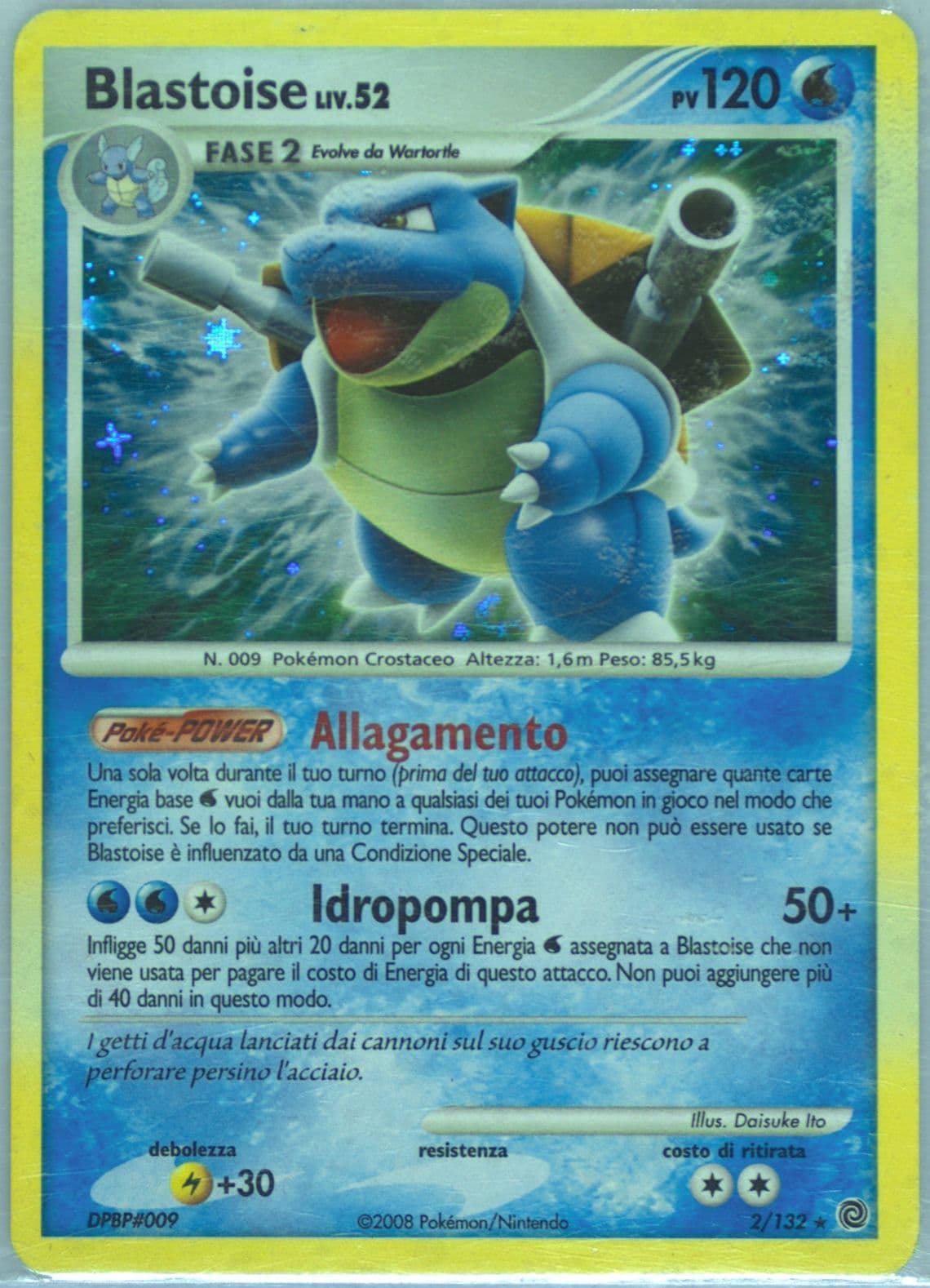 Blastoise-Holo Italian (2) 2007 Pokemon Diamond & Pearl Secret Wonders