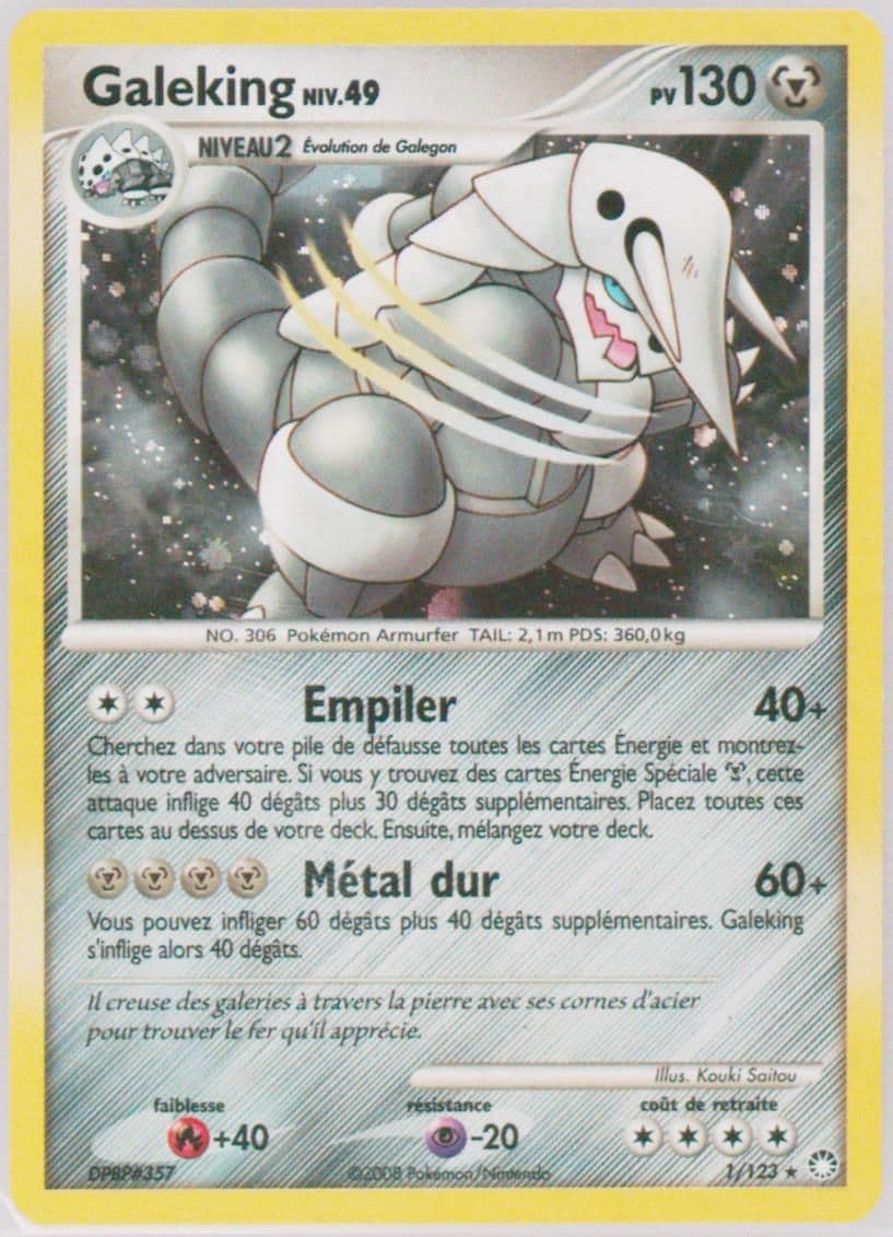 Galeking-Holo (1) 2008 Pokemon French Diamond & Pearl Mysterious Treasures