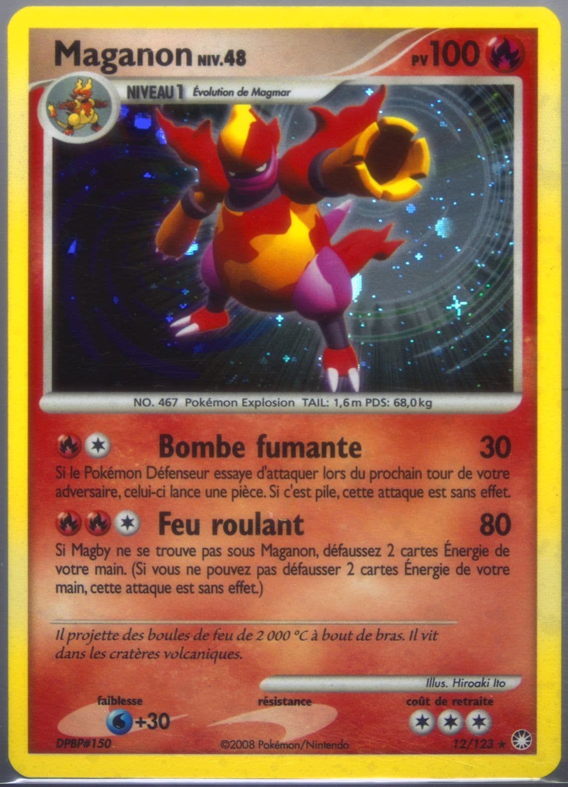 Maganon-Holo (12) 2008 Pokemon French Diamond & Pearl Mysterious Treasures