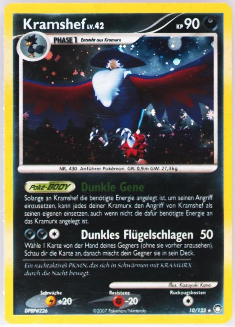 Kramshef-Holo German (10) 2007 Pokemon Diamond & Pearl Mysterious Treasures