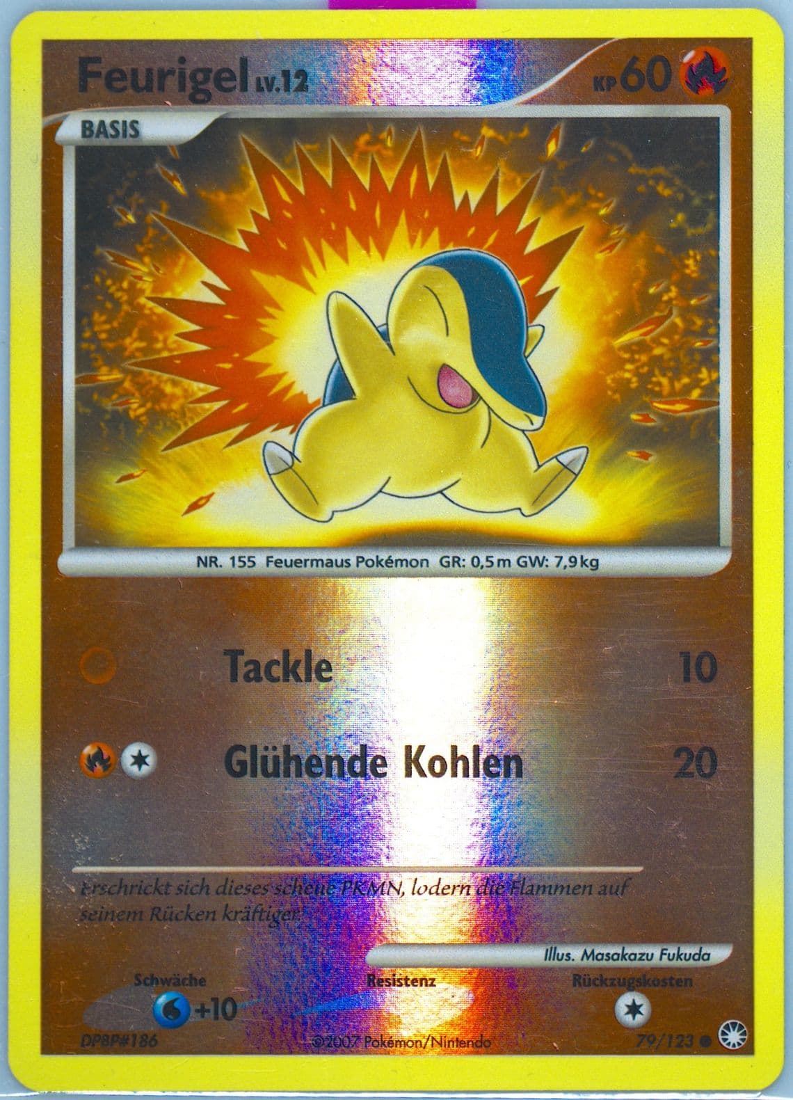 Feurigel-Reverse Foil German (79) 2007 Pokemon Diamond & Pearl Mysterious Treasures