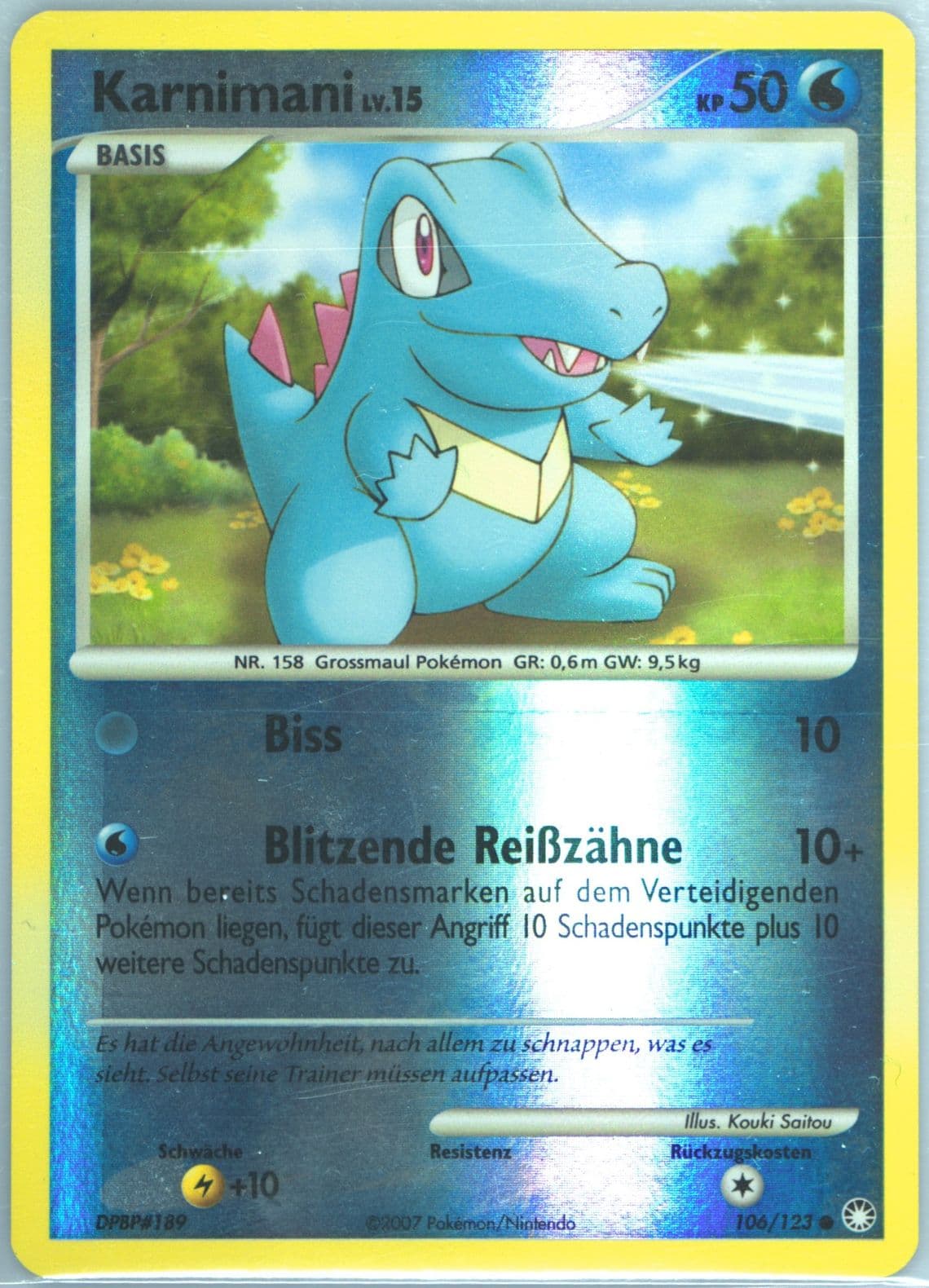 Karnimani-Reverse Foil German (106) 2007 Pokemon Diamond & Pearl Mysterious Treasures