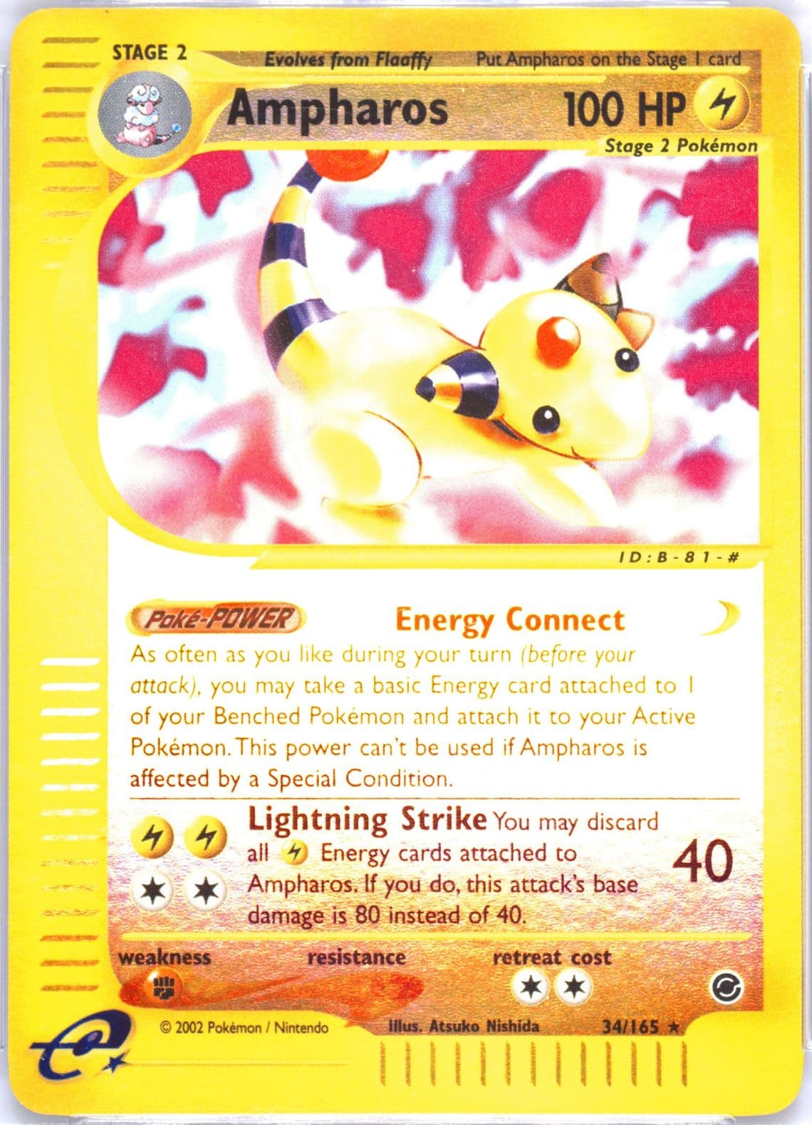 Ampharos-Reverse Foil (34) 2002 Pokemon Expedition