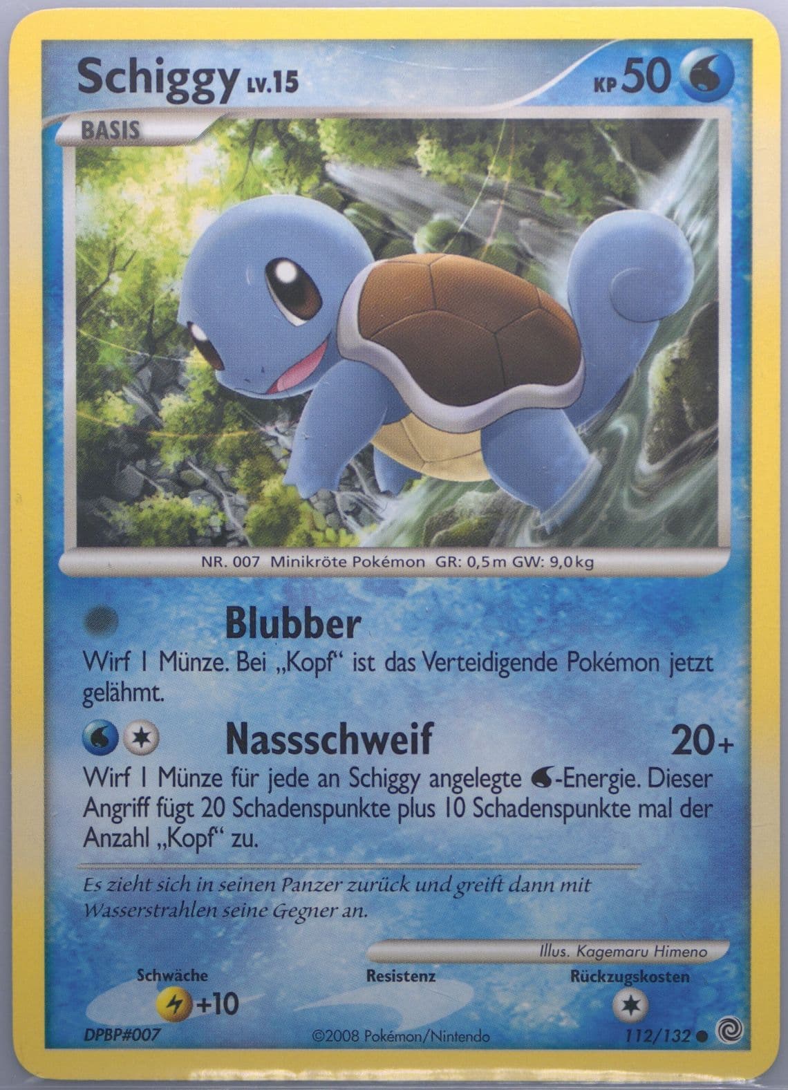 Schiggy (112) 2008 Pokemon German Diamond & Pearl Secret Wonders