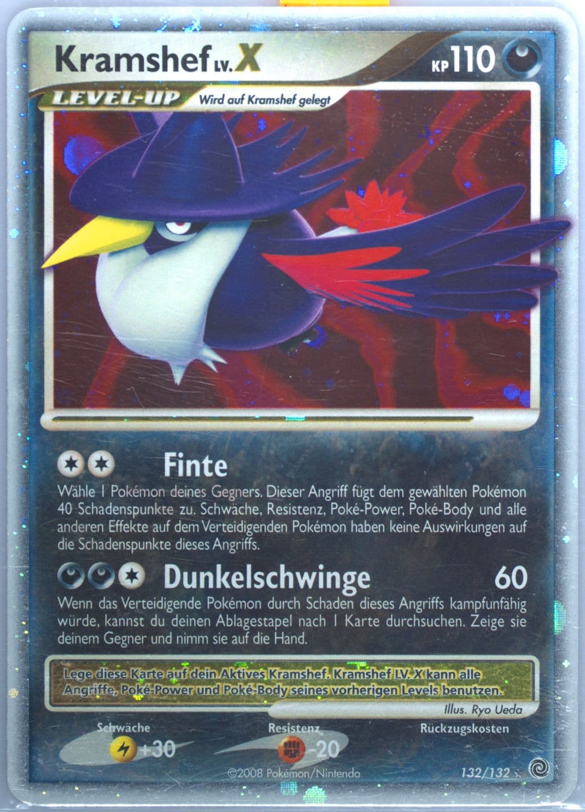 Kramshef LV. X-Holo (132) 2008 Pokemon German Diamond & Pearl Secret Wonders