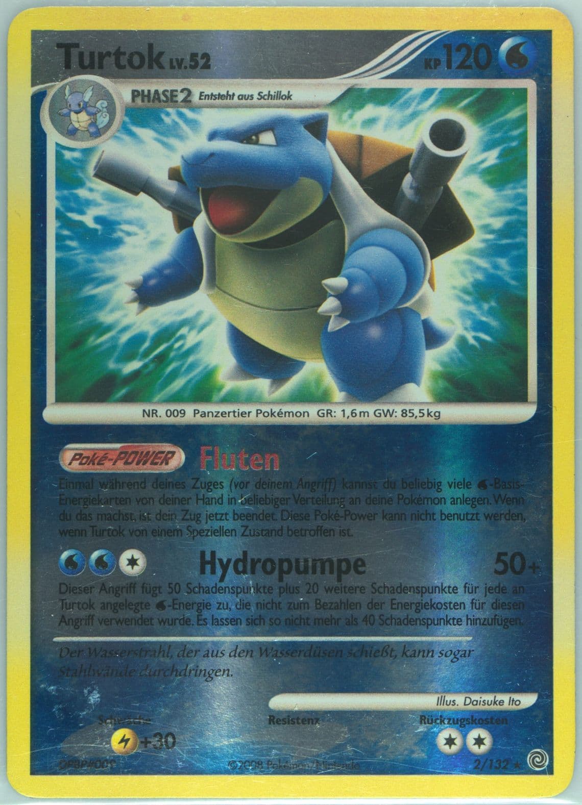 Turtok-Reverse Foil (2) 2008 Pokemon German Diamond & Pearl Secret Wonders