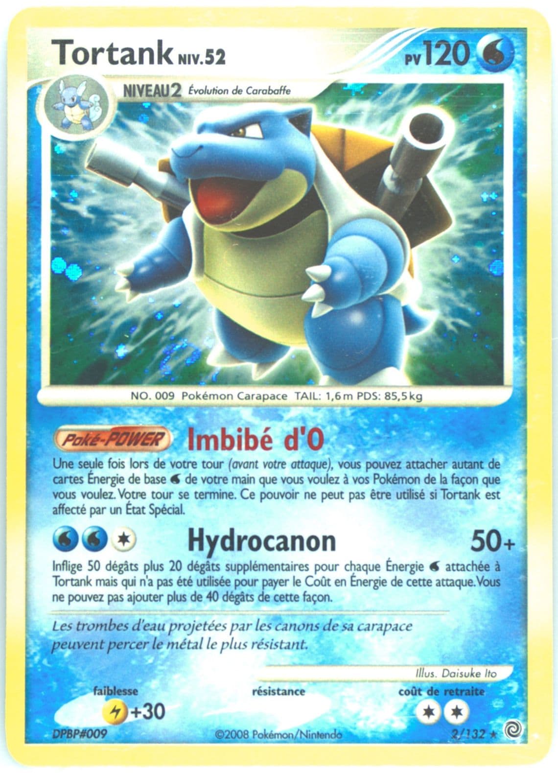 Tortank-Holo (2) 2008 Pokemon French Diamond & Pearl Secret Wonders