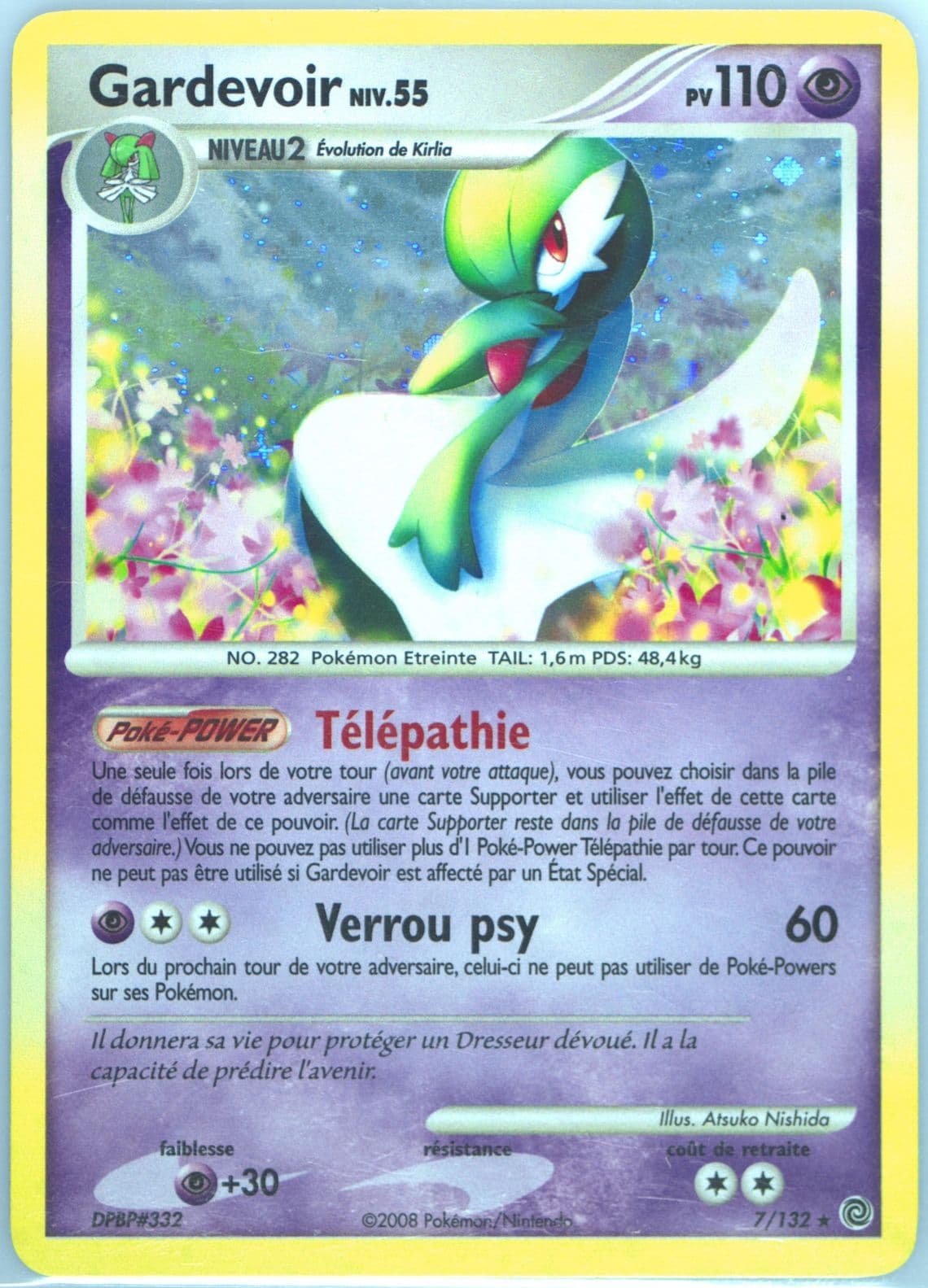 Gardevoir-Holo (7) 2008 Pokemon French Diamond & Pearl Secret Wonders