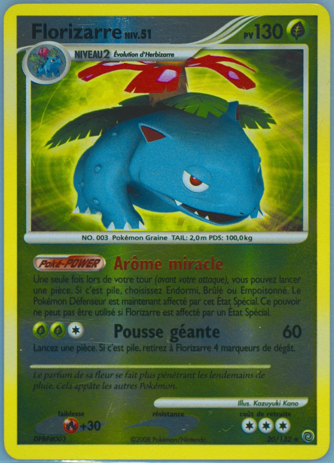 Florizarre-Reverse Foil (20) 2008 Pokemon French Diamond & Pearl Secret Wonders
