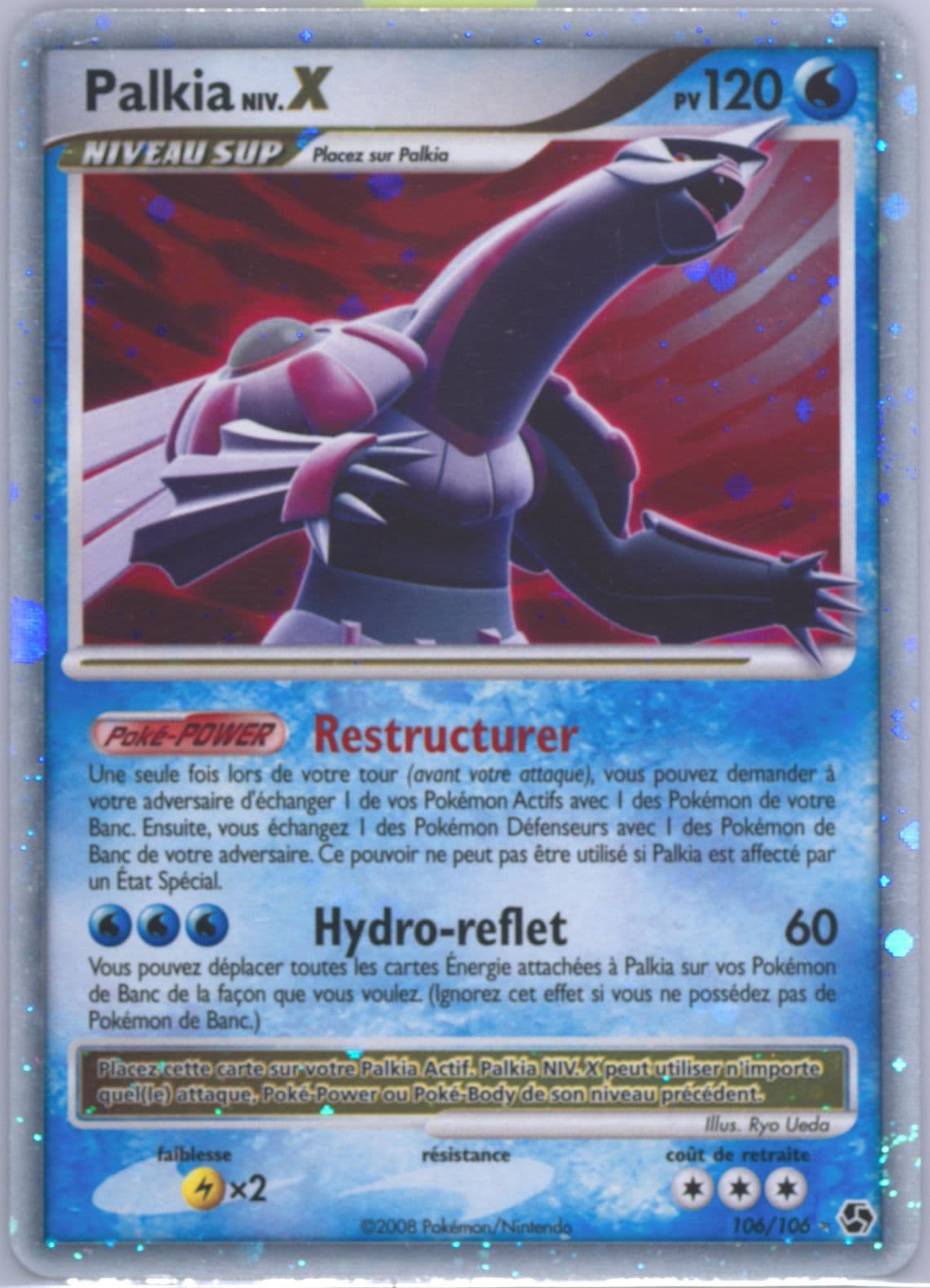 Palkia Niv.X-Holo French (106) 2008 Pokemon Diamond & Pearl Great Encounters