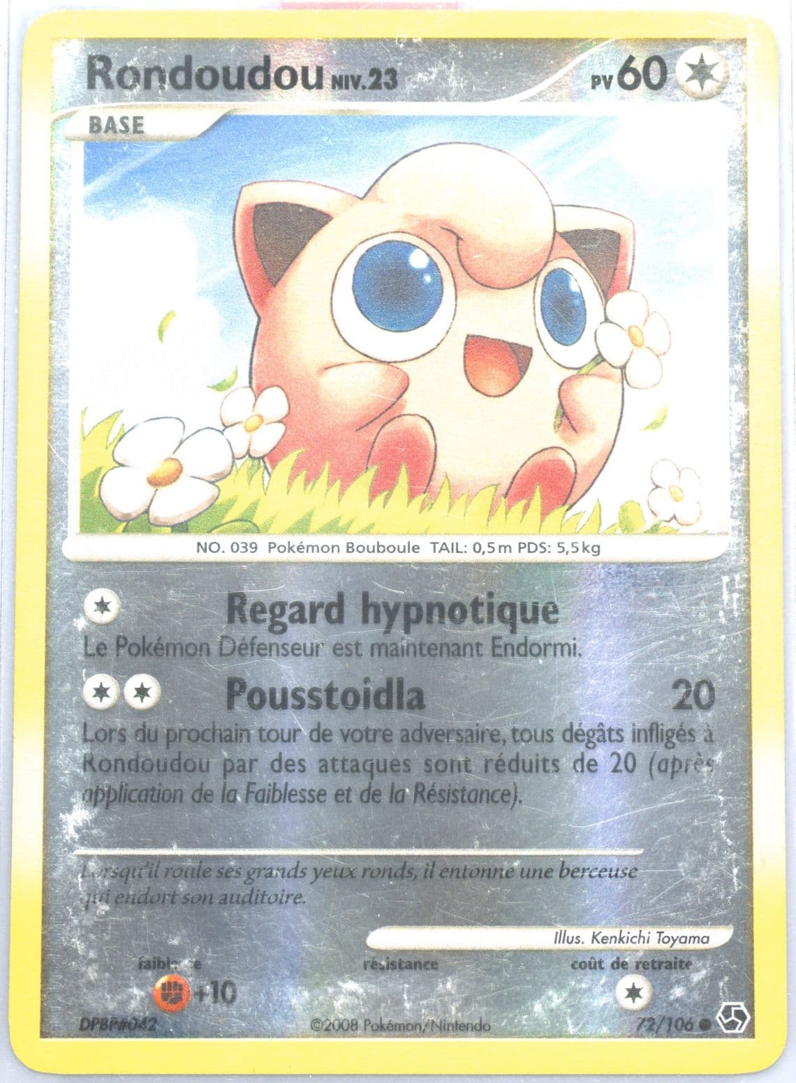Rondoudou-Reverse Foil French (72) 2008 Pokemon Diamond & Pearl Great Encounters