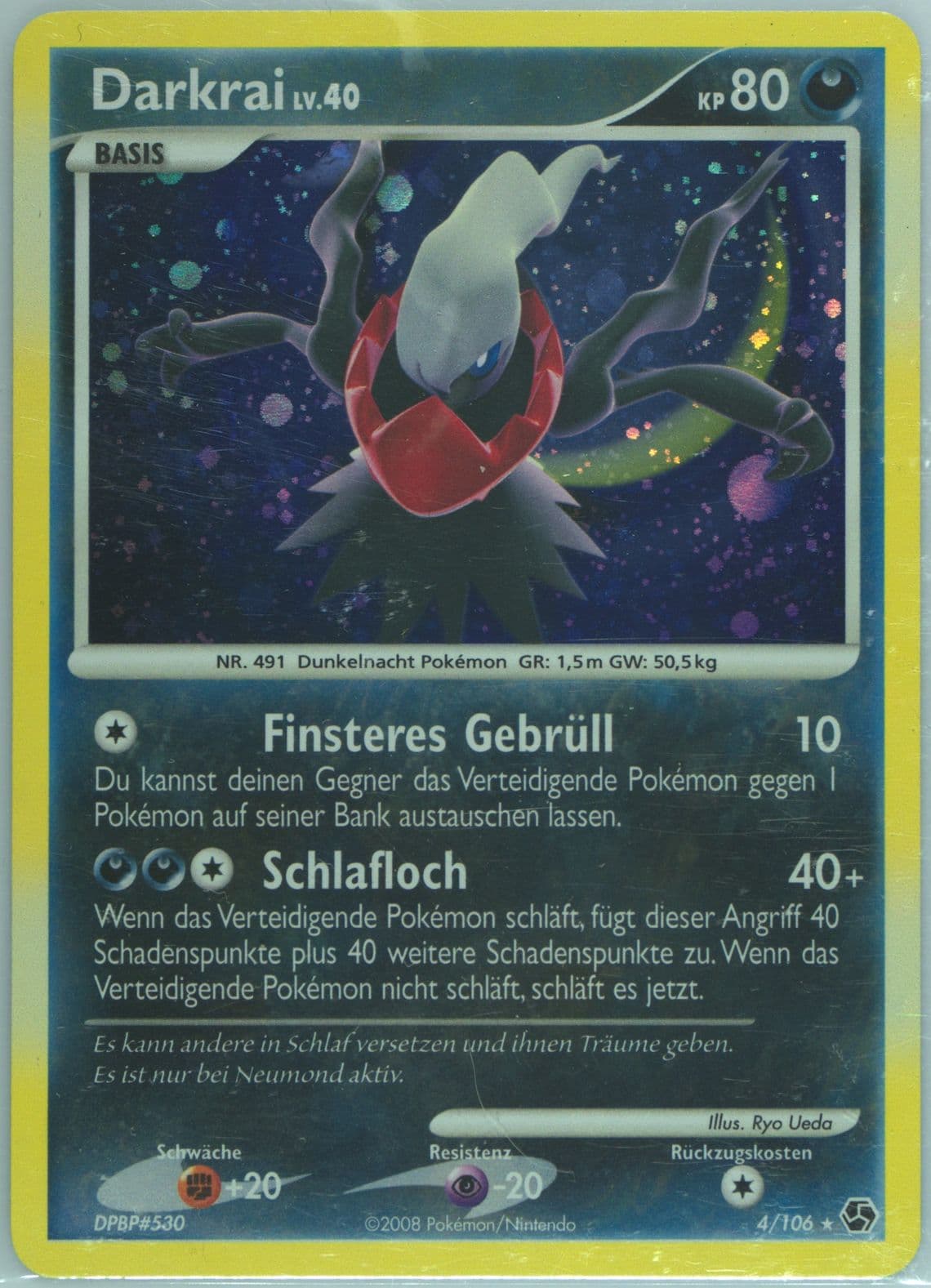 Darkrai-Holo German (4) 2008 Pokemon Diamond & Pearl Great Encounters