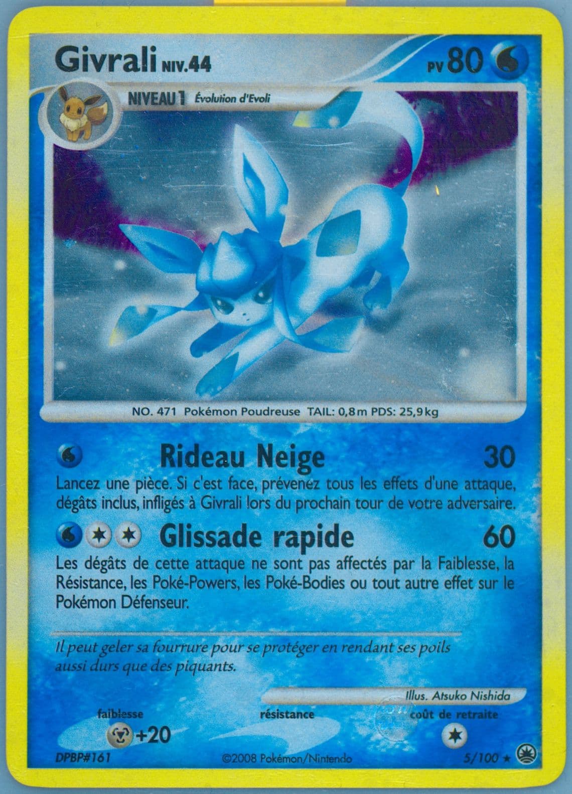 Givrali-Holo French (5) 2008 Pokemon Diamond & Pearl Majestic Dawn