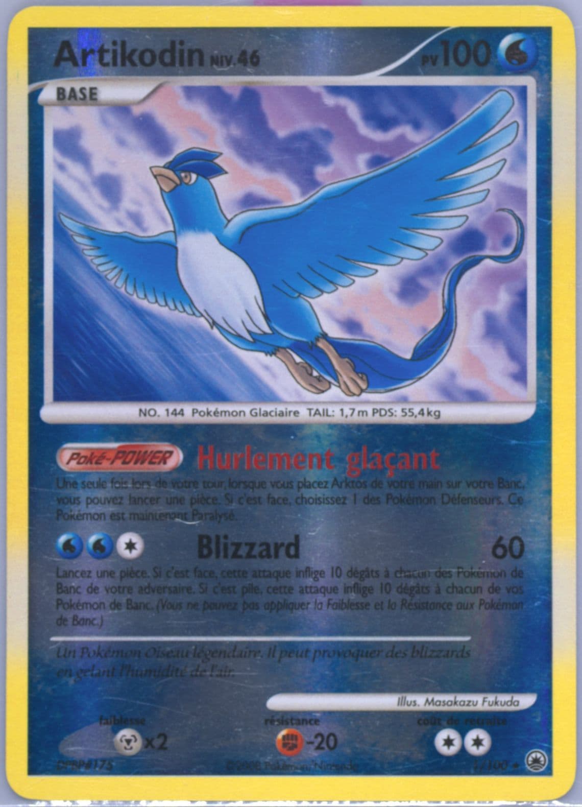 Artikodin-Reverse Foil French (1) 2008 Pokemon Diamond & Pearl Majestic Dawn