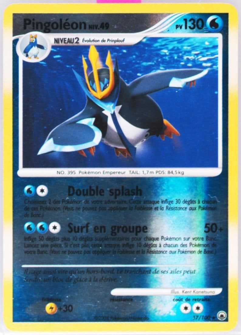 Pingoleon-Reverse Foil French (17) 2008 Pokemon Diamond & Pearl Majestic Dawn