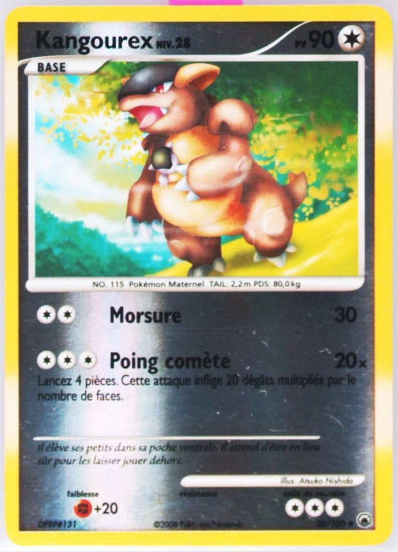 Kangourex-Reverse Foil French (38) 2008 Pokemon Diamond & Pearl Majestic Dawn