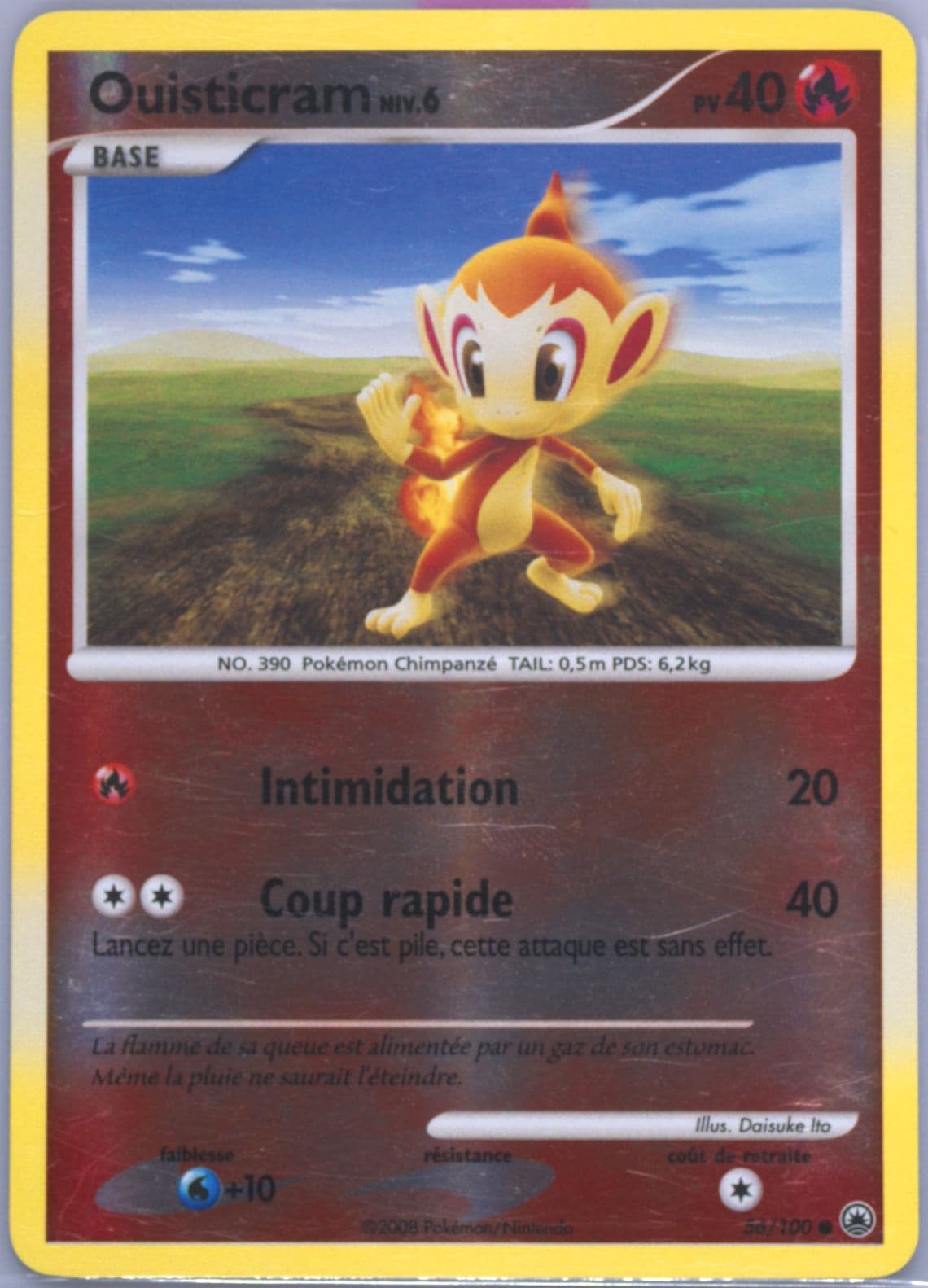Ouisticram-Reverse Foil French (56) 2008 Pokemon Diamond & Pearl Majestic Dawn