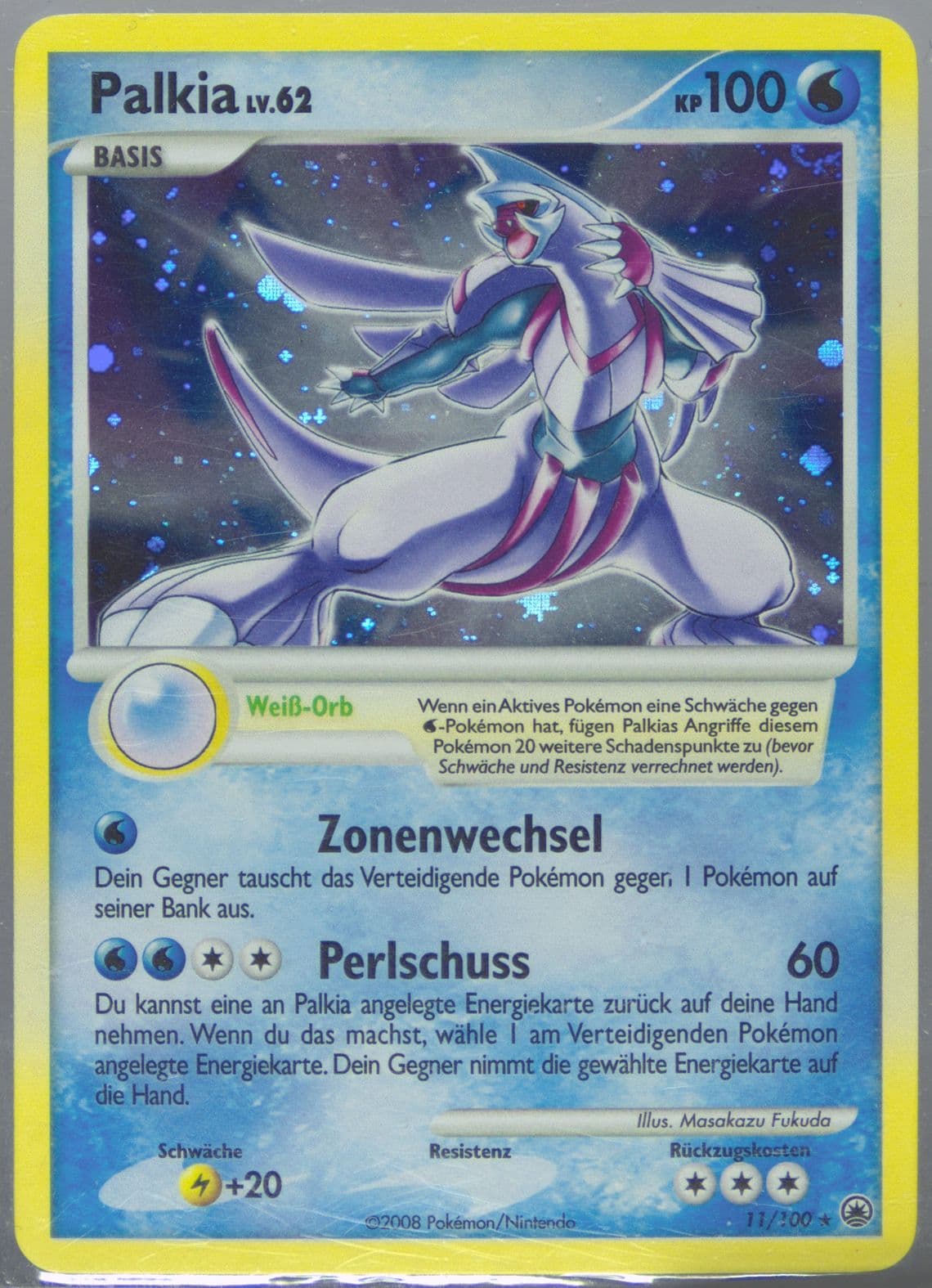 Palkia-Holo German (11) 2008 Pokemon Diamond & Pearl Majestic Dawn