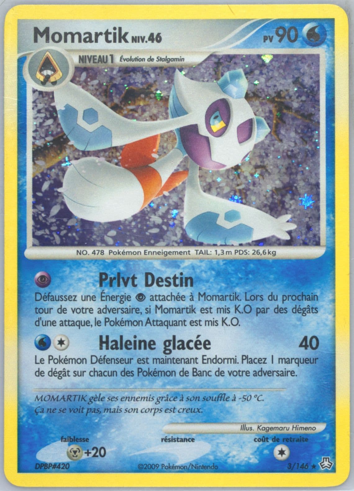 Momartik-Holo (3) 2009 Pokemon French Diamond & Pearl Legends Awakened