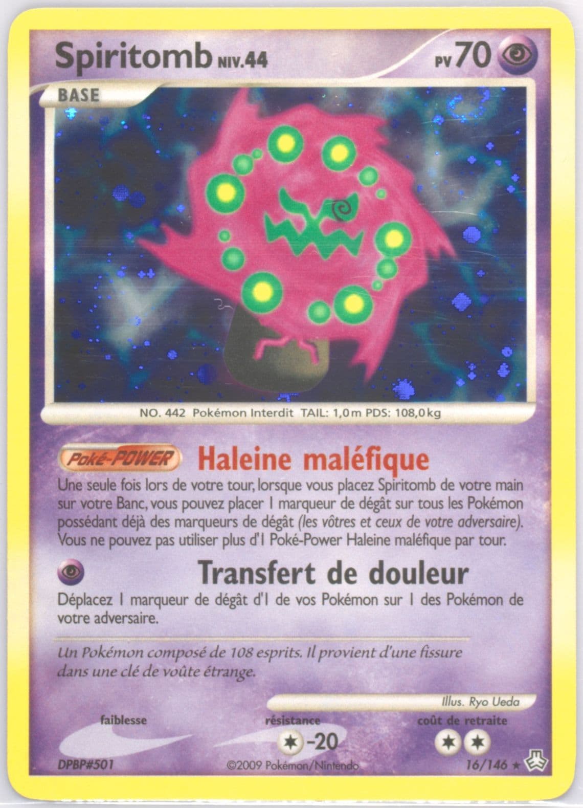 Spiritomb-Holo (16) 2009 Pokemon French Diamond & Pearl Legends Awakened