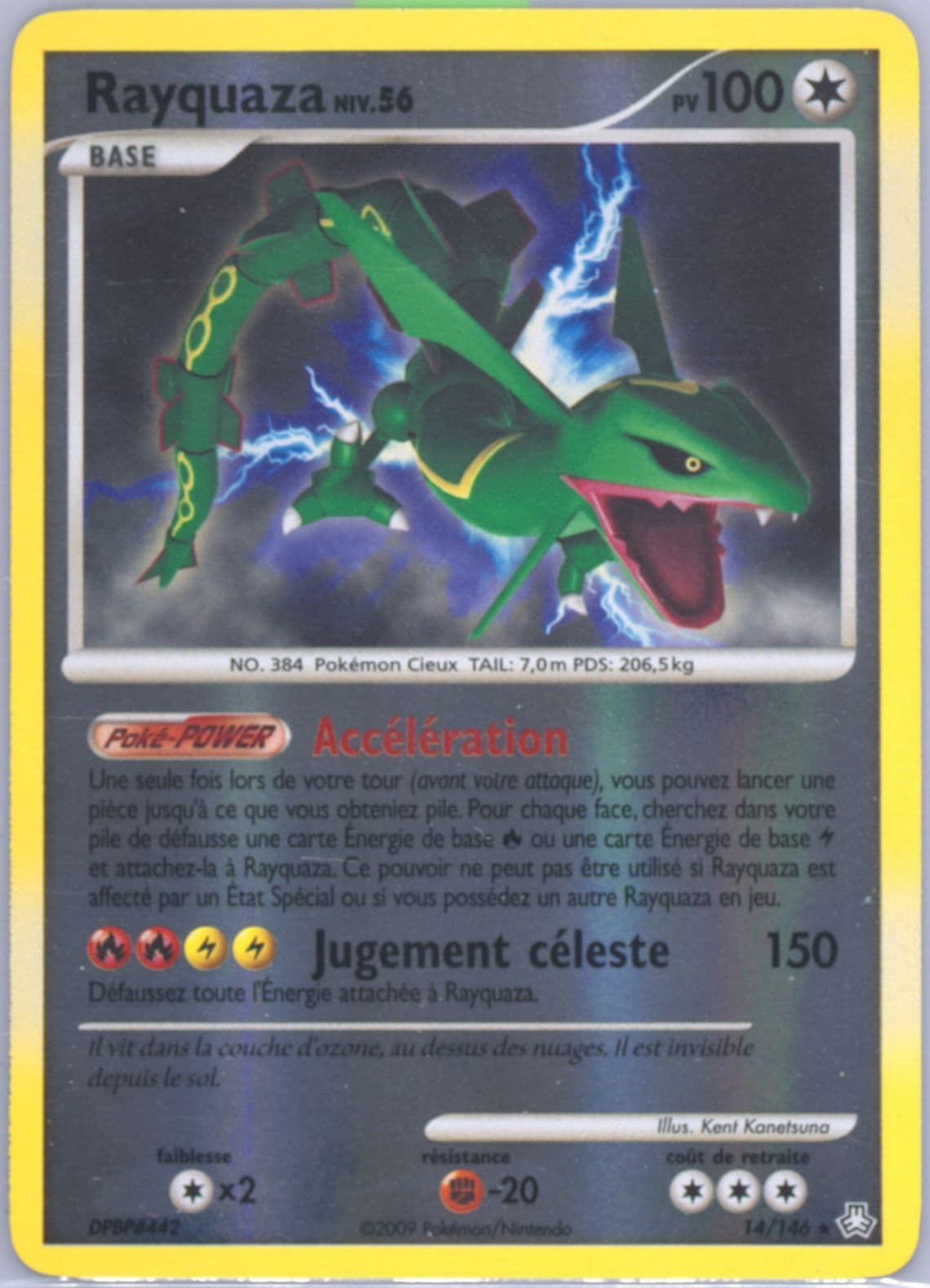 Rayquaza-Reverse Foil (14) 2009 Pokemon French Diamond & Pearl Legends Awakened
