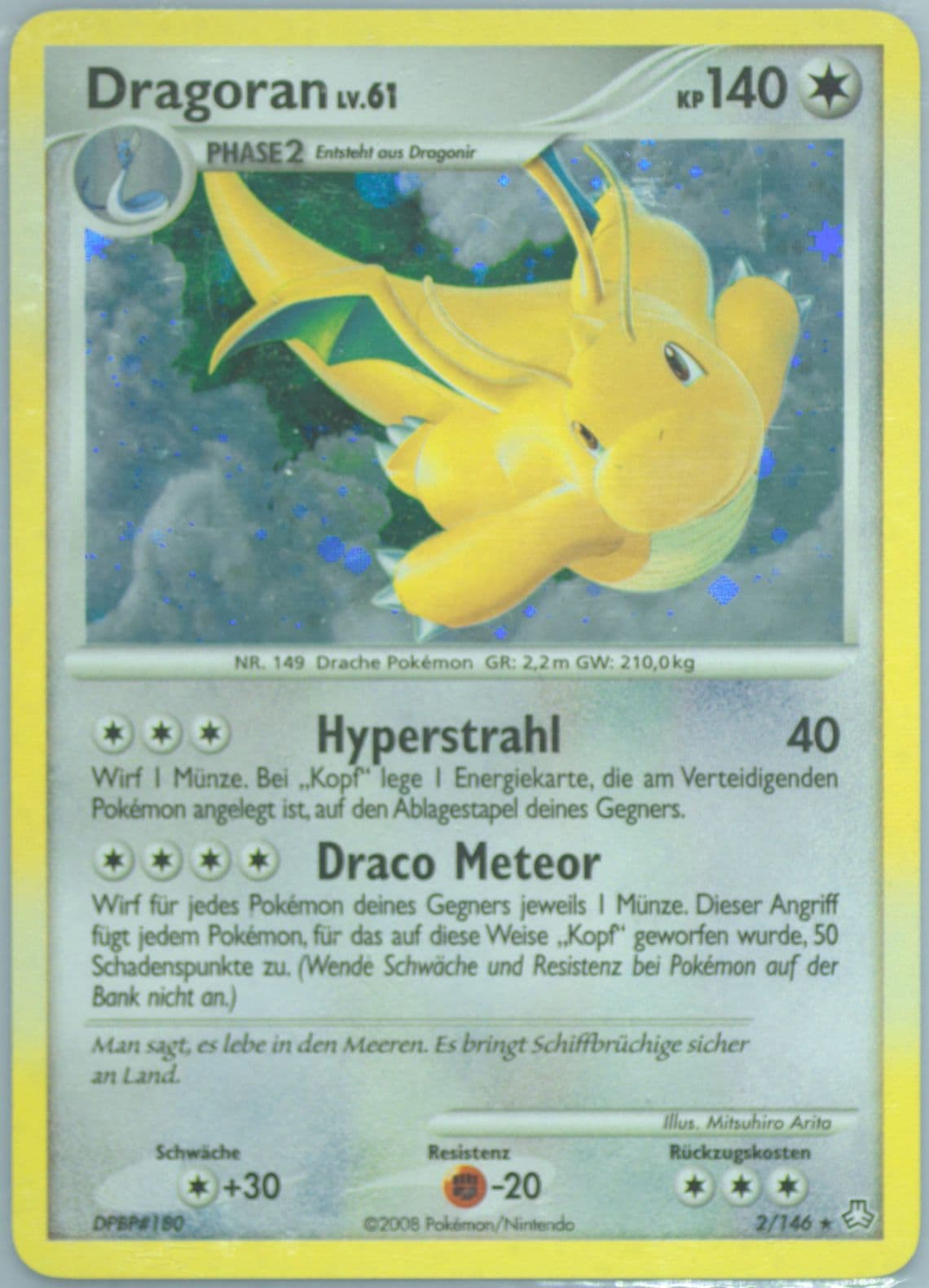 Dragoran-Holo German (2) 2008 Pokemon Diamond & Pearl Legends Awakened