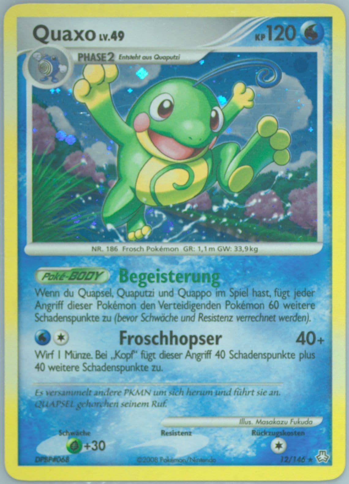 Quaxo-Holo German (12) 2008 Pokemon Diamond & Pearl Legends Awakened